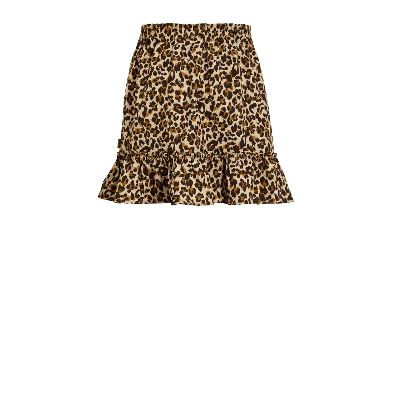 Orange Stars rok Riv panterprint beige