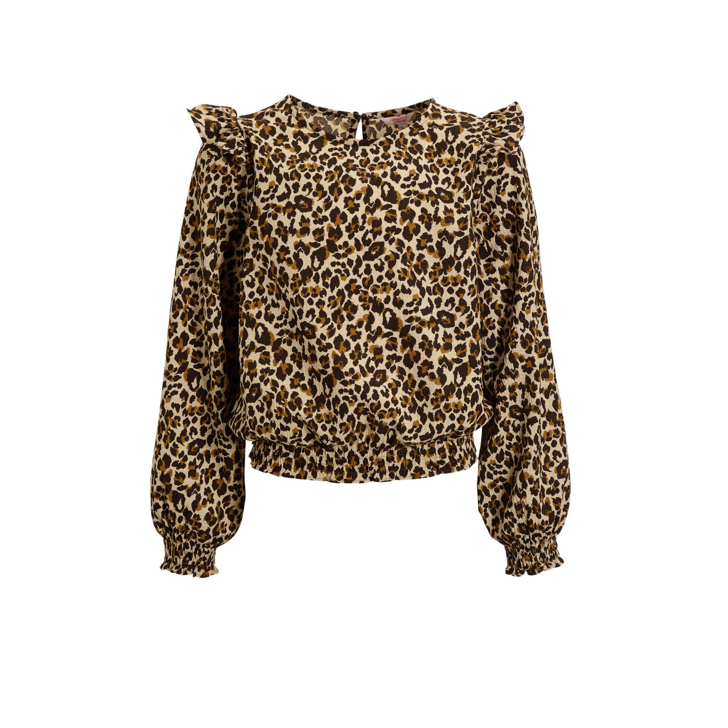 Orange Stars Blouse Robin panterprint beige