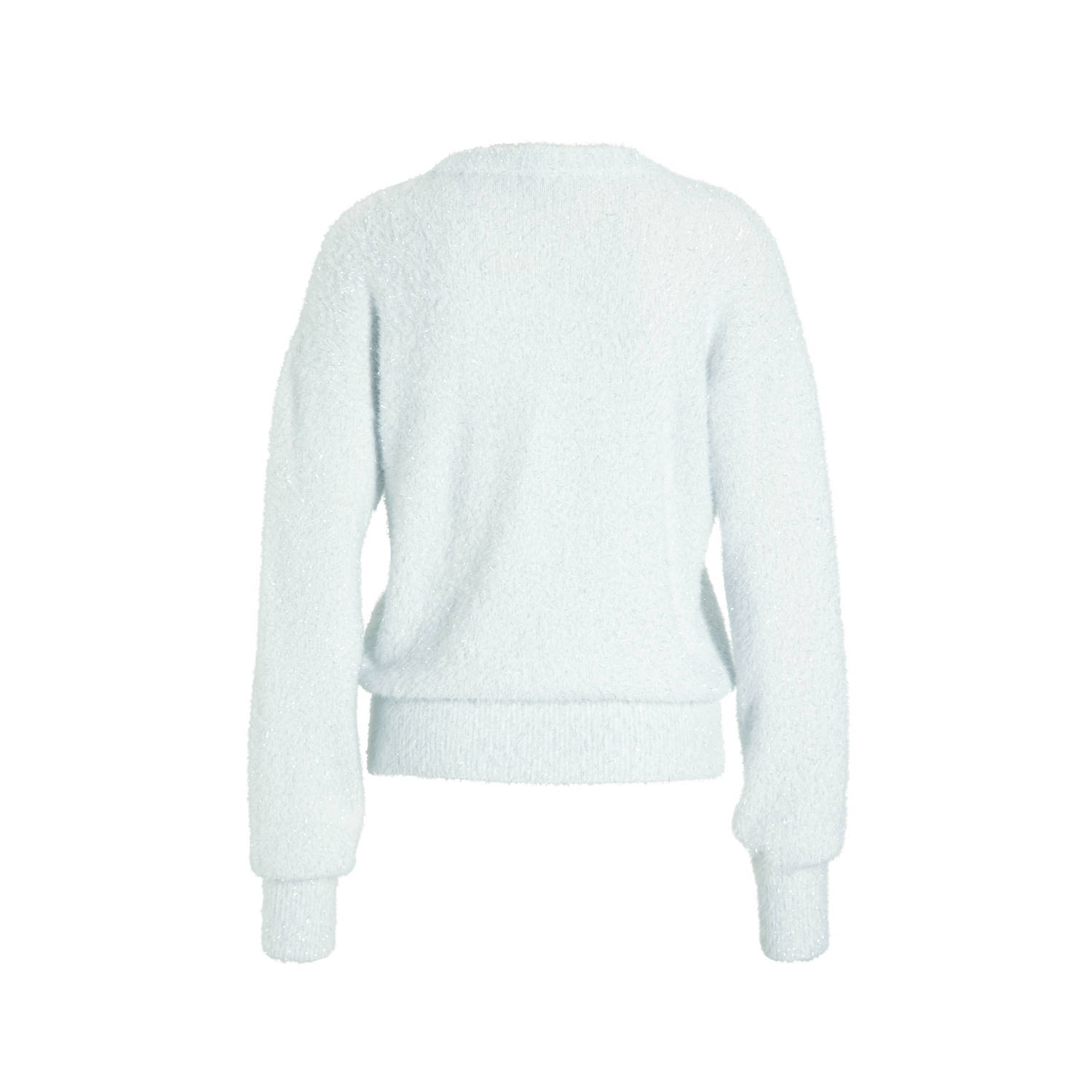 anytime trui met lurex off-white zilver