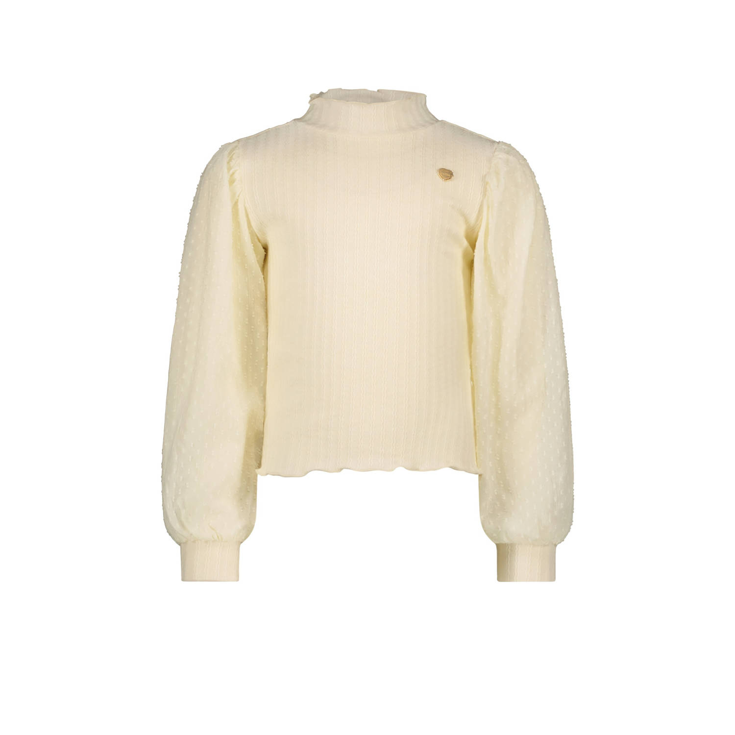 Le Chic top NOX met all over print en textuur crème