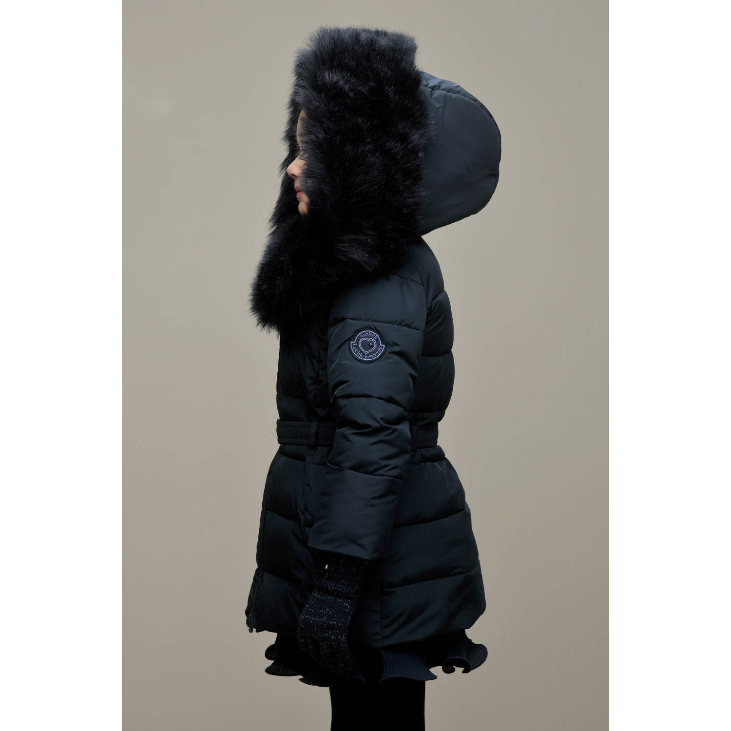 Le Chic gewatteerde winterjas BODETTE donkerblauw