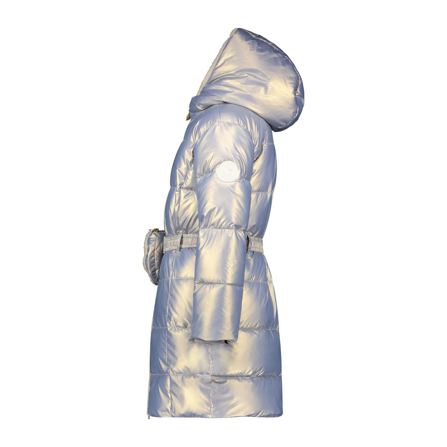 Le Chic gewatteerde winterjas BIRDO zilverblauw