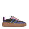 Poelman suède sneakers paars/panterprint