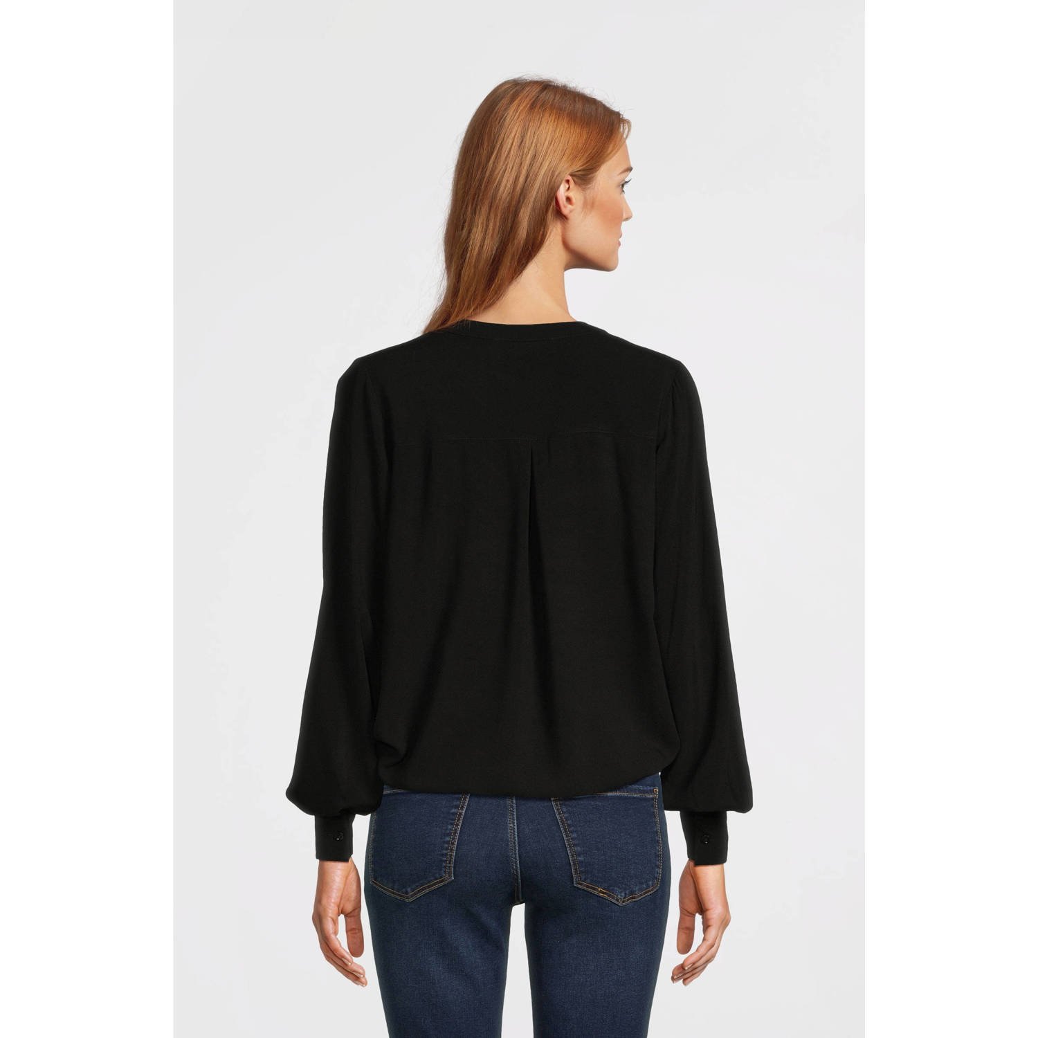 Imagine longsleeve blouse zwart
