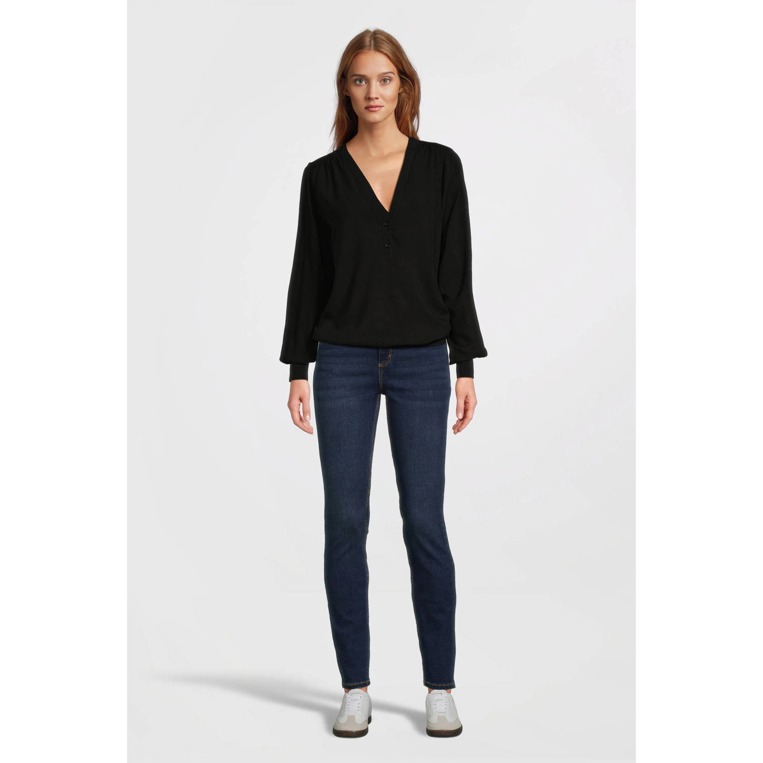 Imagine longsleeve blouse zwart