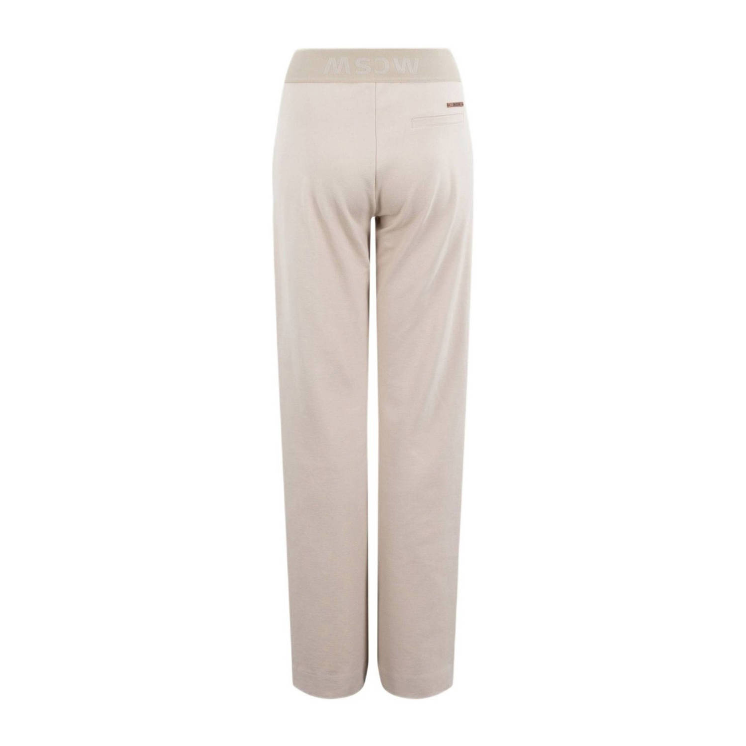 Moscow straight fit broek beige