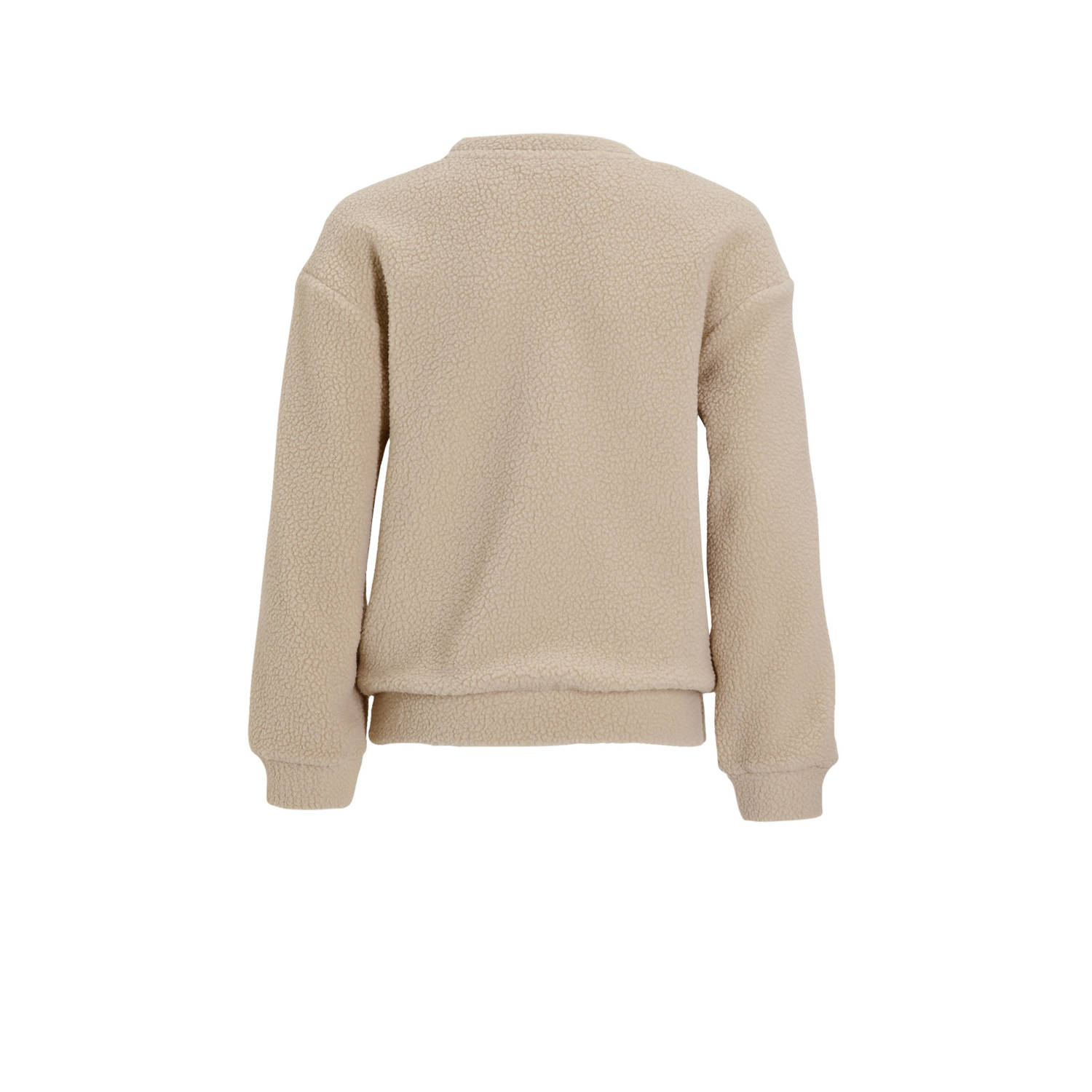 anytime teddy fleece trui beige