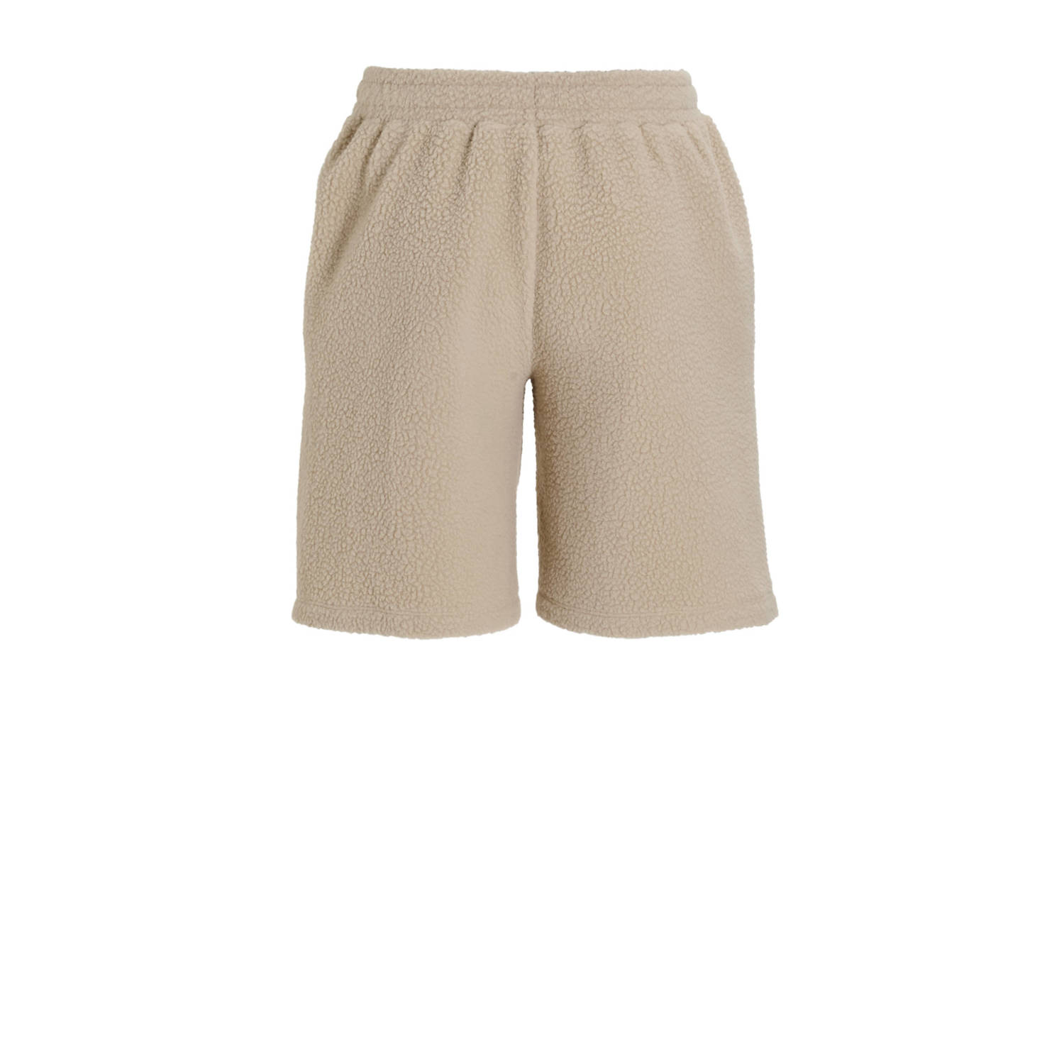 anytime teddy fleece short beige