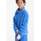 Anytime teddy fleece schipperstrui blauw
