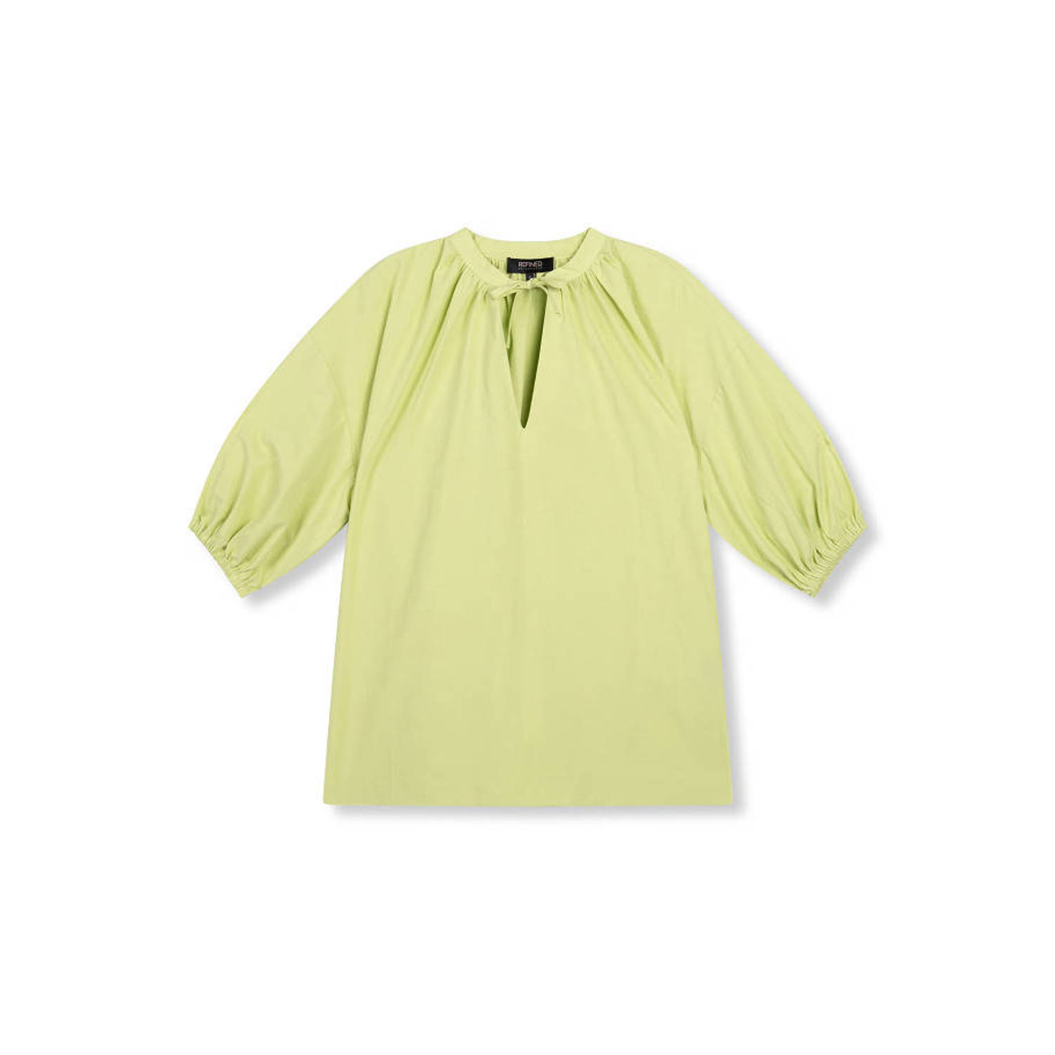 Refined Department Lyann Blouse Korte Mouw Top Green Dames