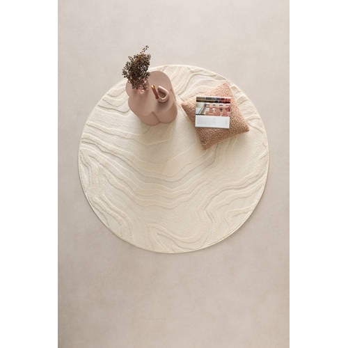 Wehkamp NOUS Living vloerkleed Teal (Ø160 cm) aanbieding