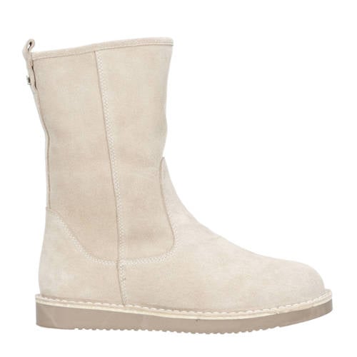 Babouche Vivian 2 suède enkelboots taupe afbeelding