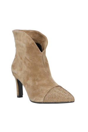 Dhalia 2  suède enkellaarzen beige