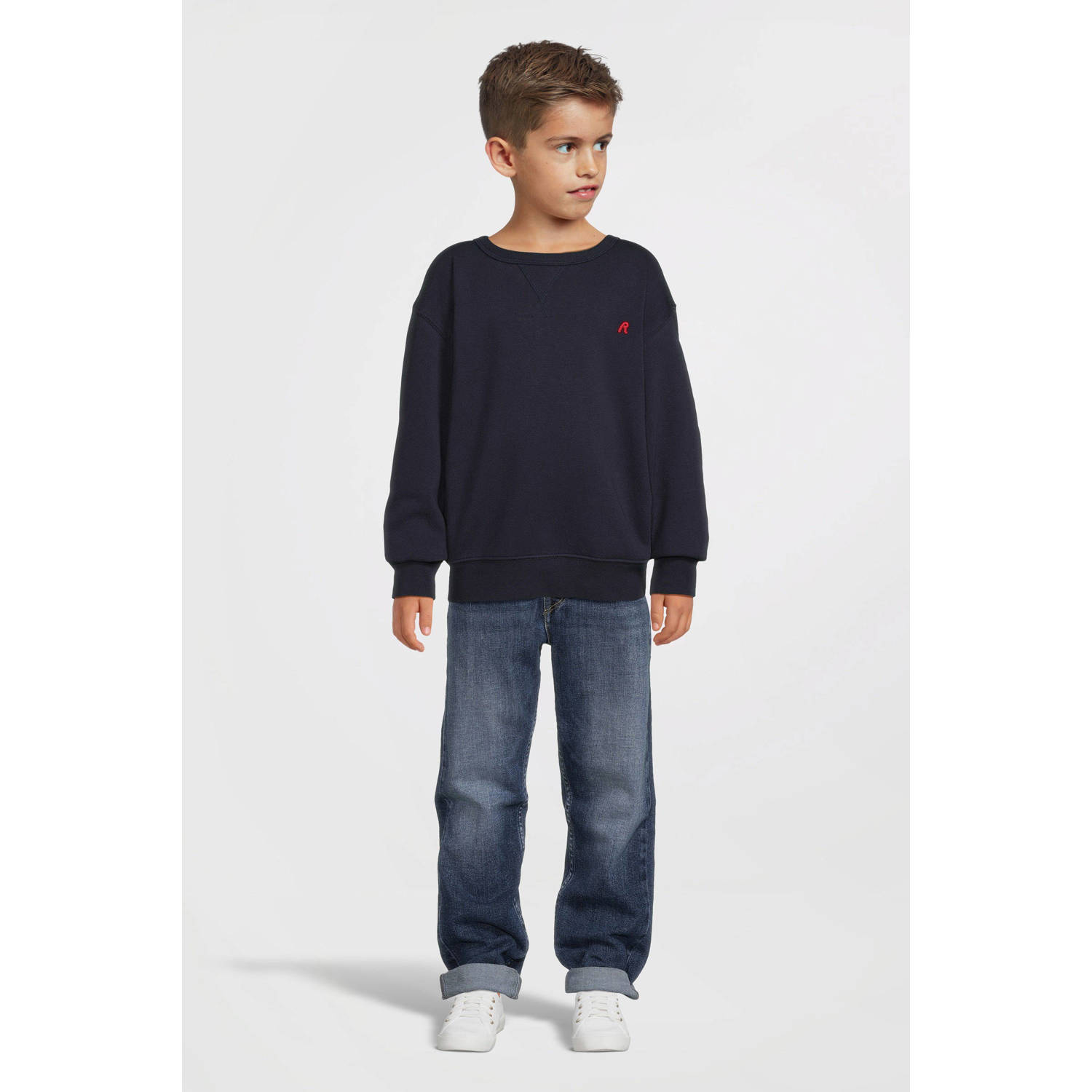 REPLAY sweater donkerblauw
