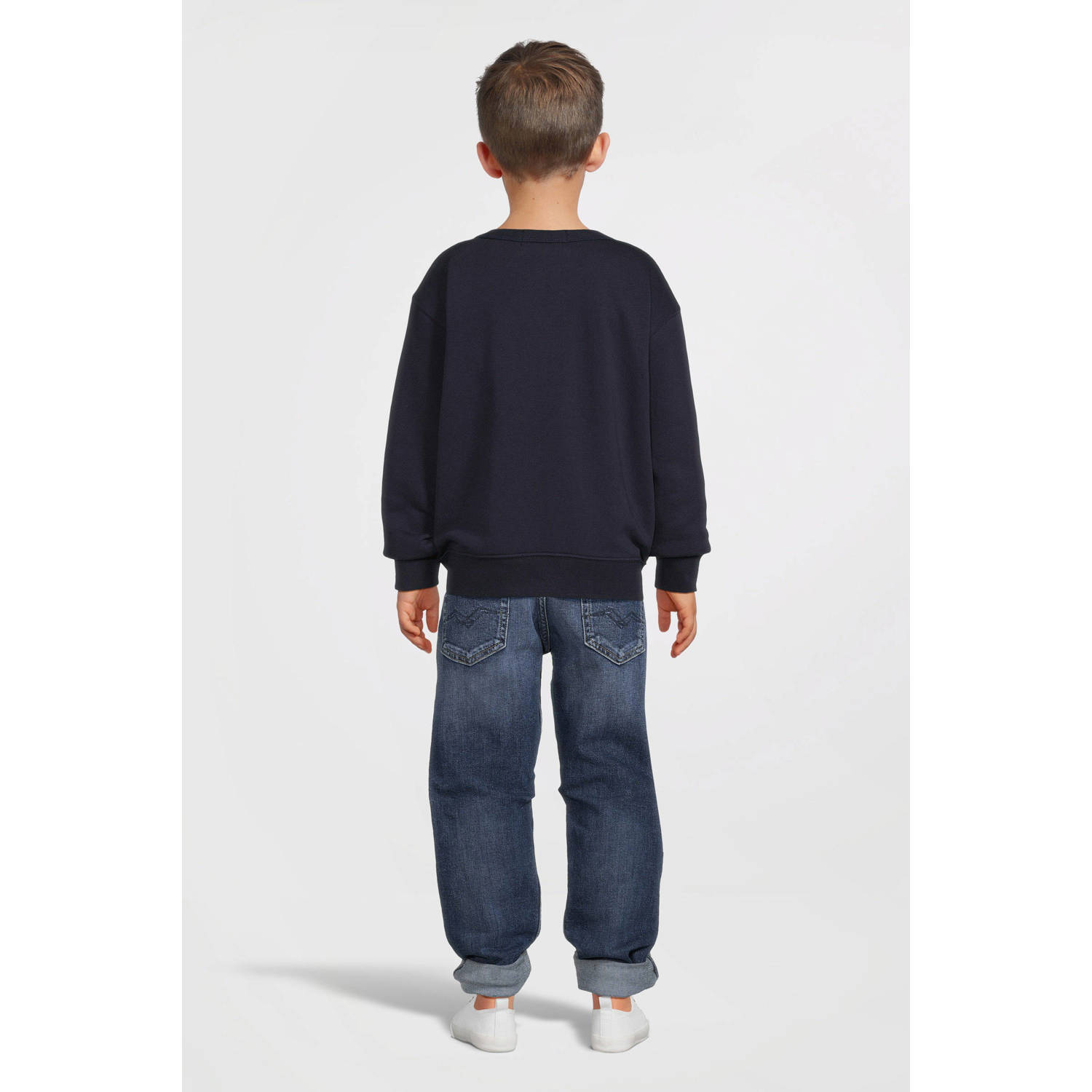 REPLAY sweater donkerblauw