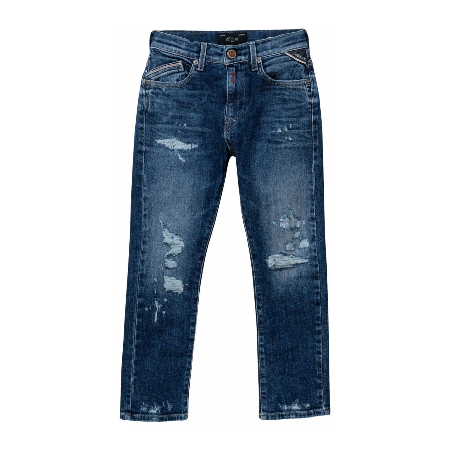 REPLAY regular fit jeans medium blue denim