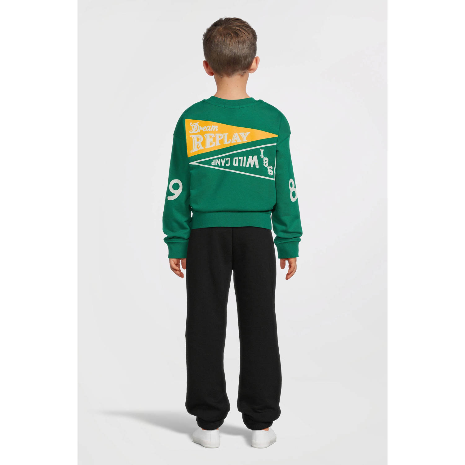 REPLAY joggingbroek zwart