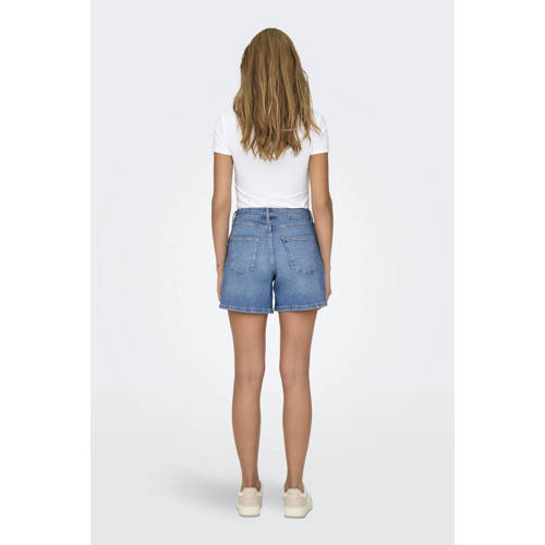 ONLY regular fit denim short ONLGIANNA medium blue denim afbeelding