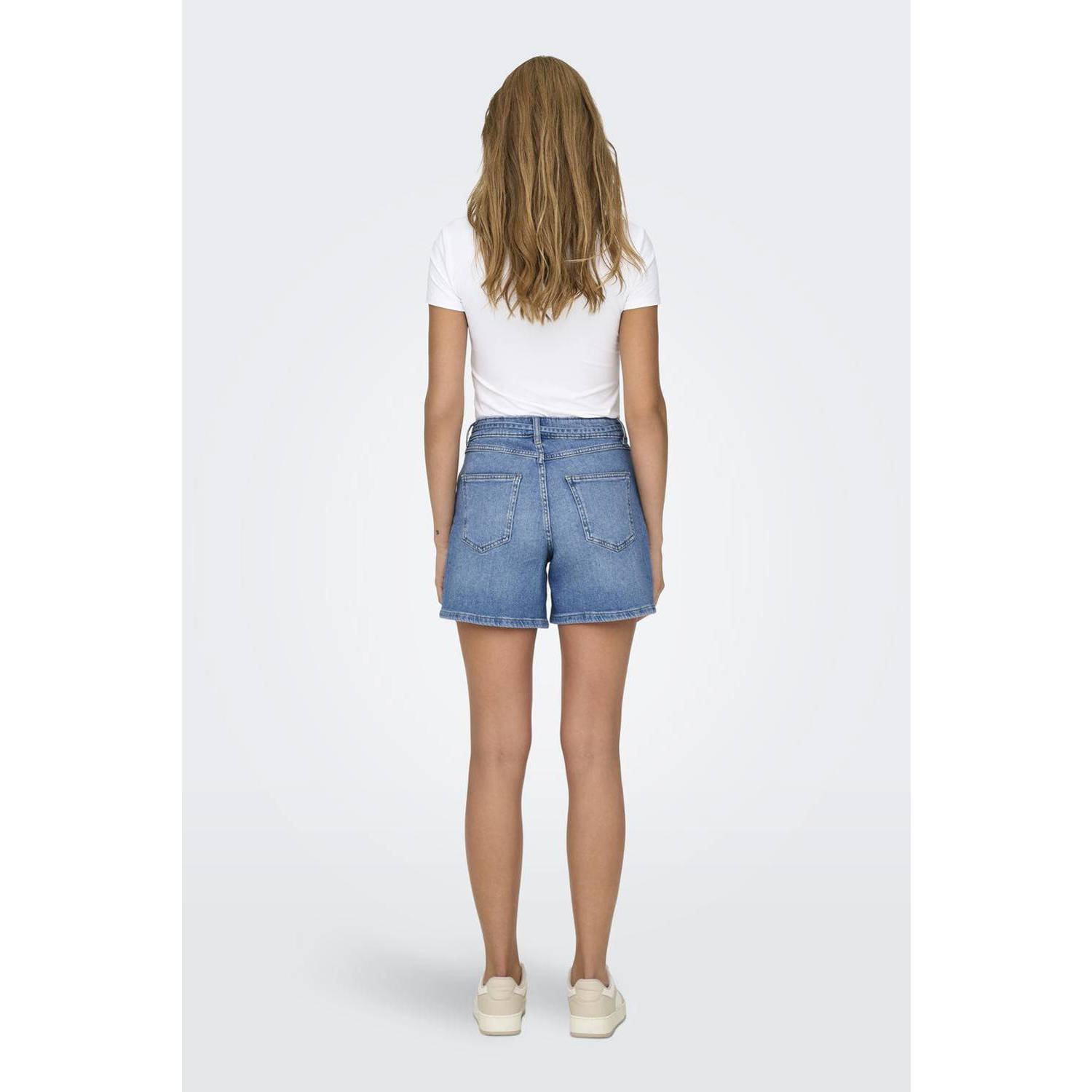 ONLY regular fit denim short ONLGIANNA medium blue denim
