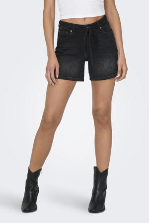 regular fit denim short ONLGIANNA black denim