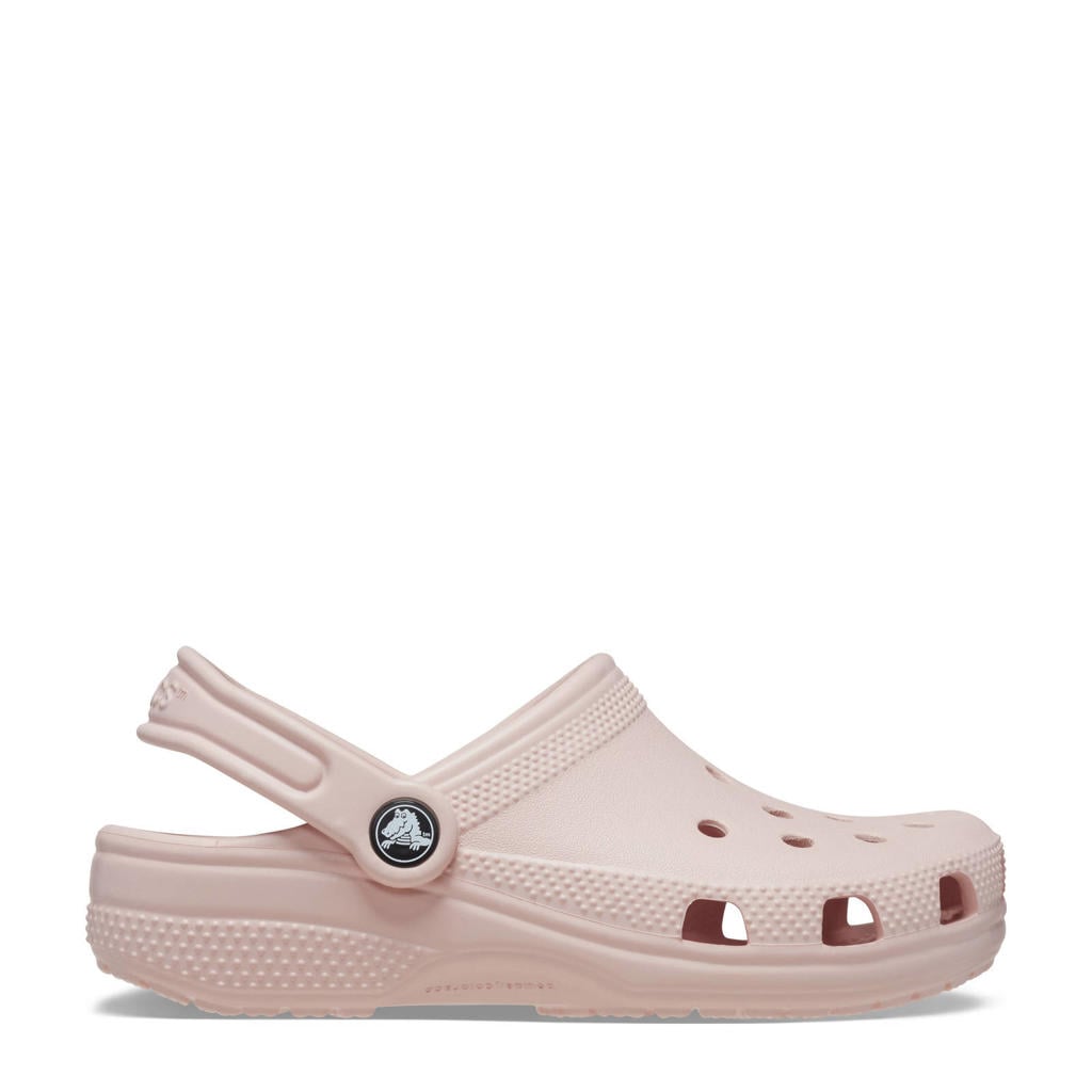 Lichtroze meisjes Crocs clogs van 100% thermoplastic met effen