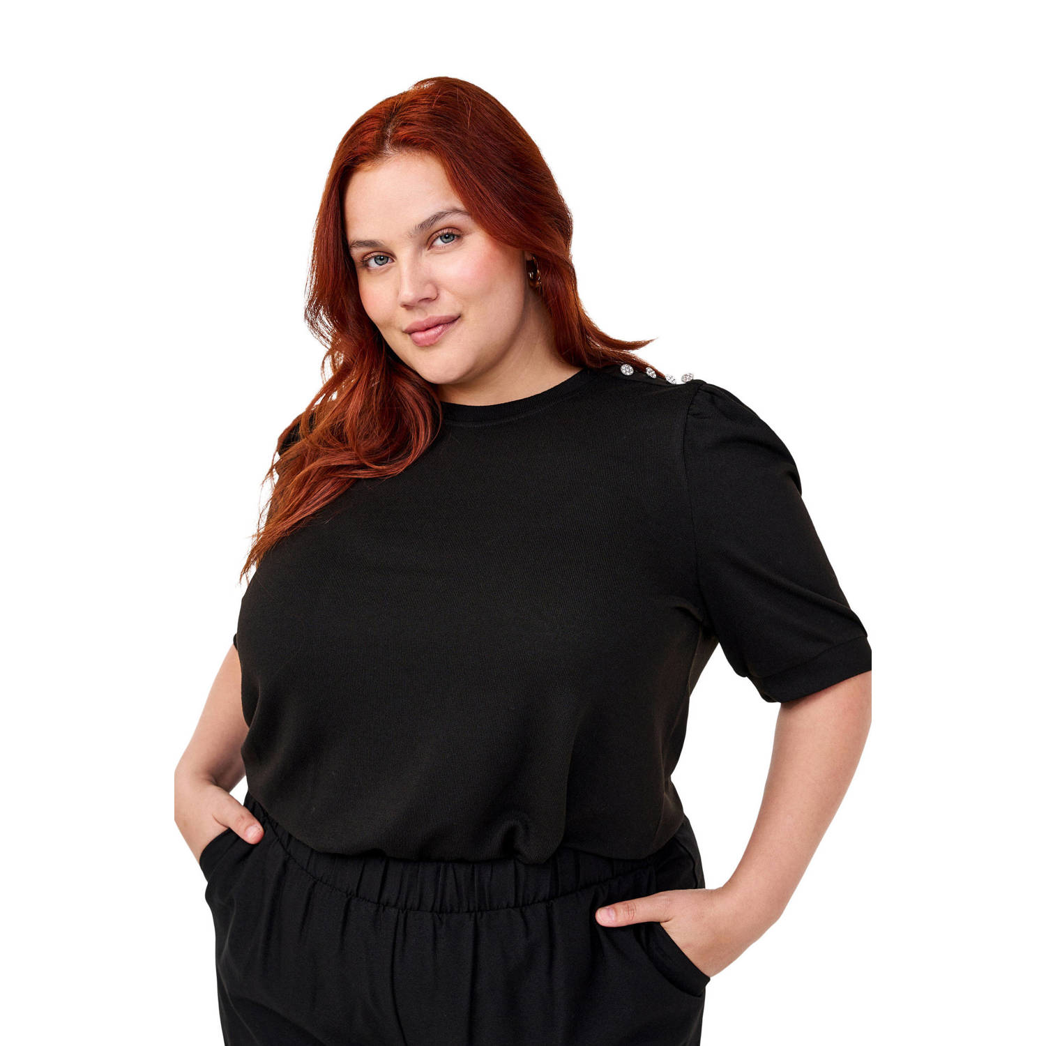 Zizzi top CAILVY zwart