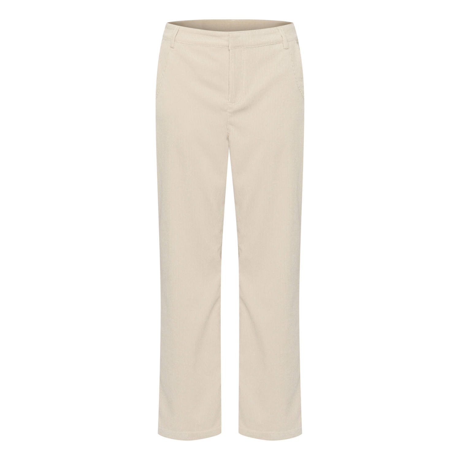 Cream Ancient Scroll Straight Leg Broek Beige Dames