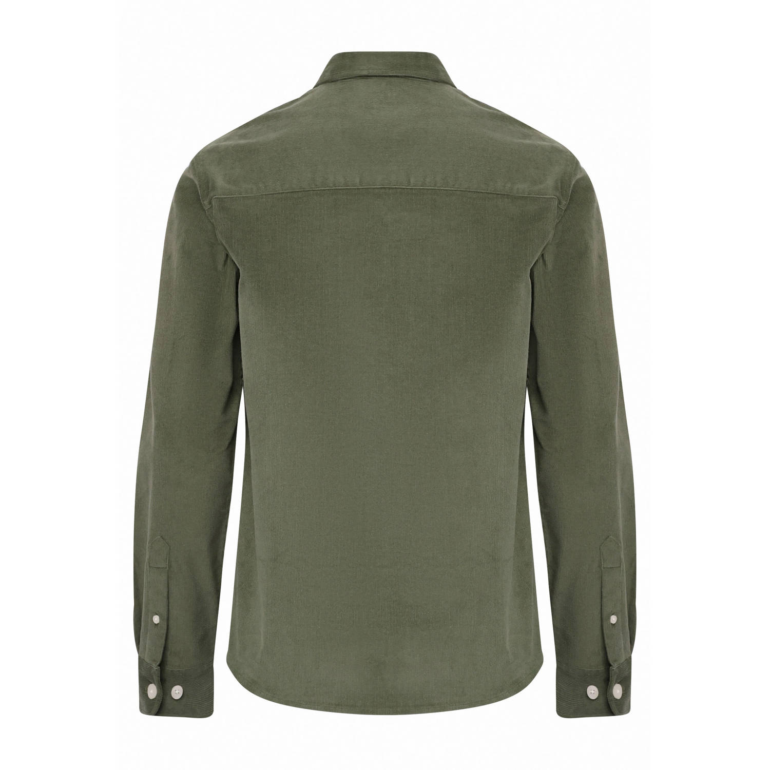 Redefined Rebel corduroy regular fit overhemd RRPark Duck Green