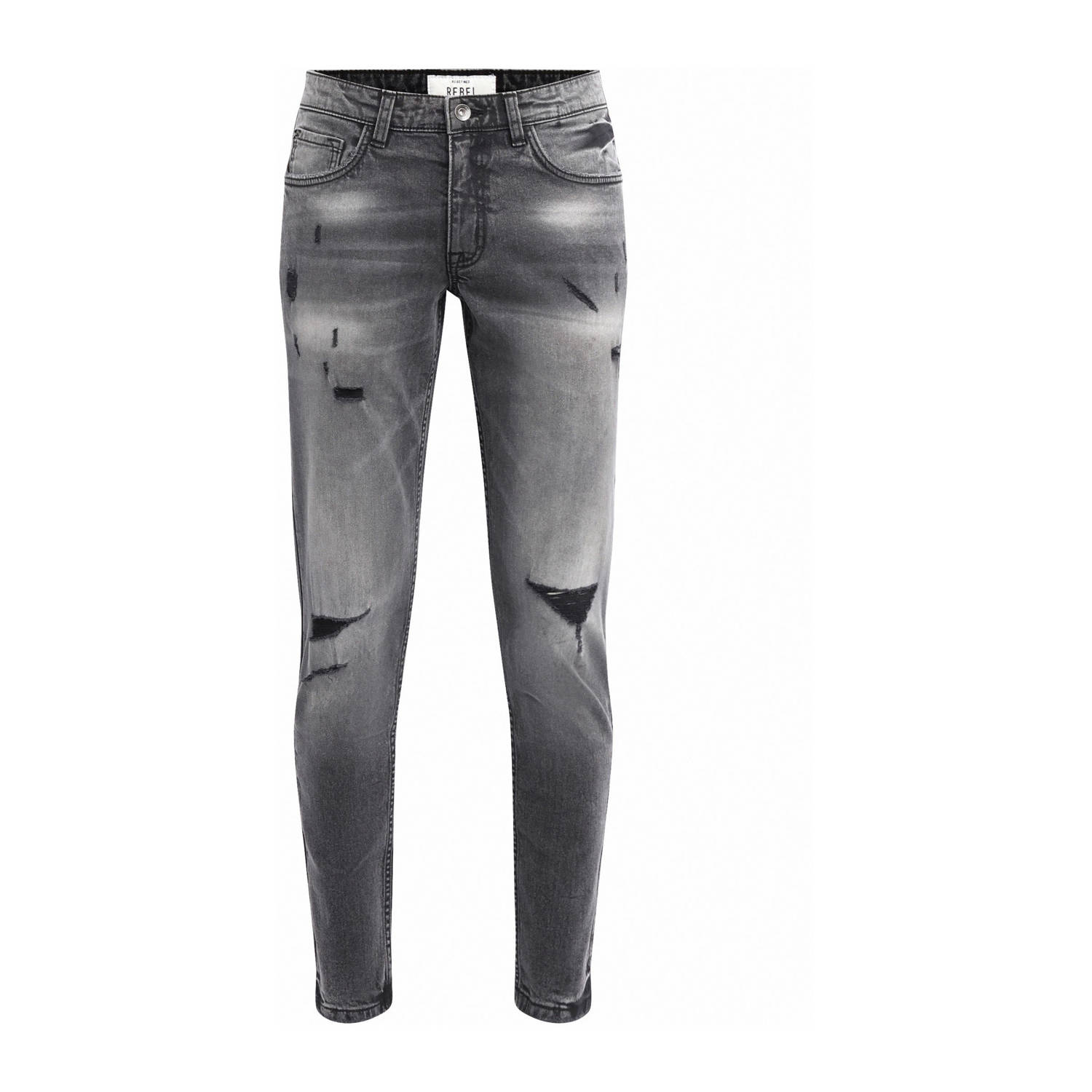 Redefined Rebel slim fit jeans RRStockholm black grey