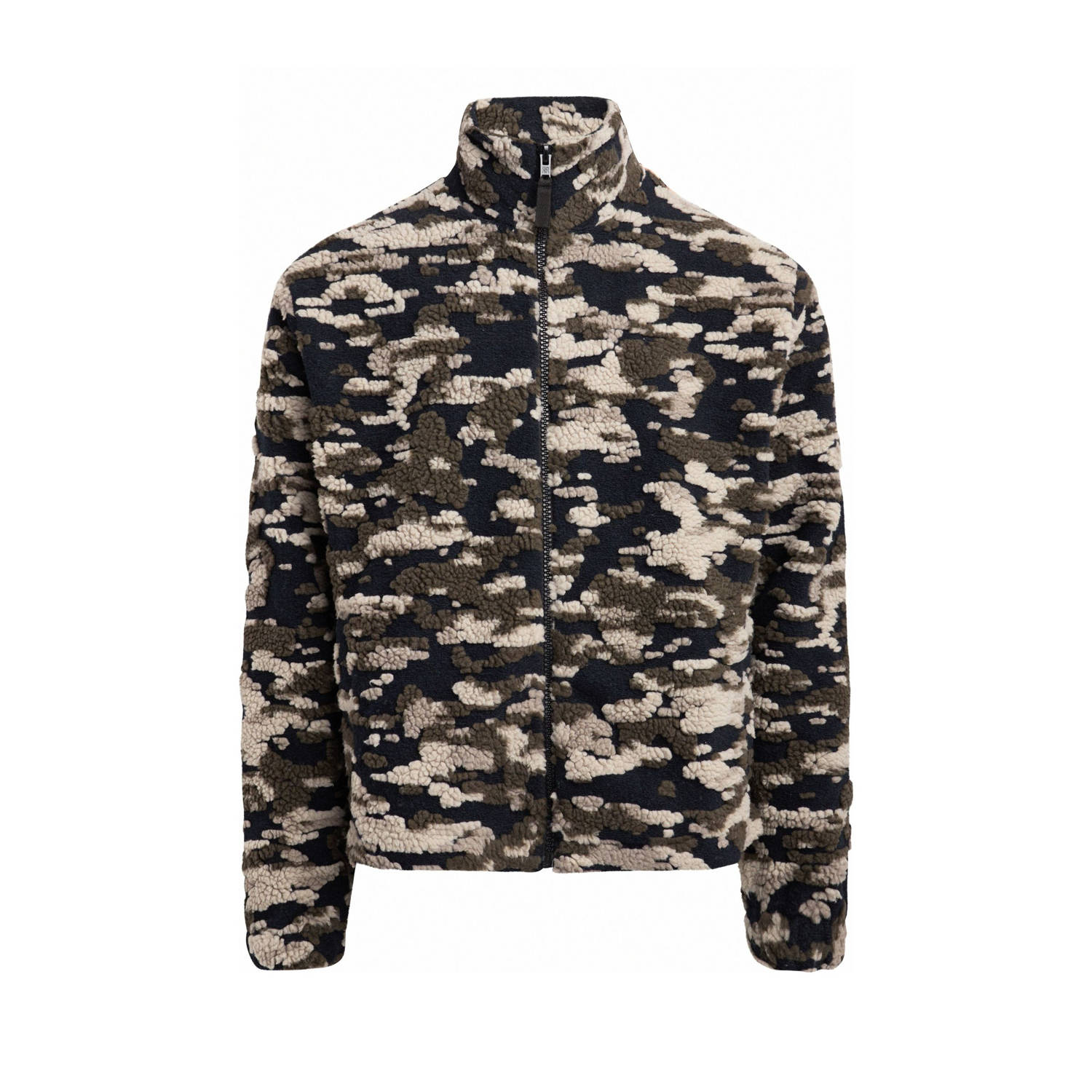 Redefined Rebel jas met camouflageprint zwart