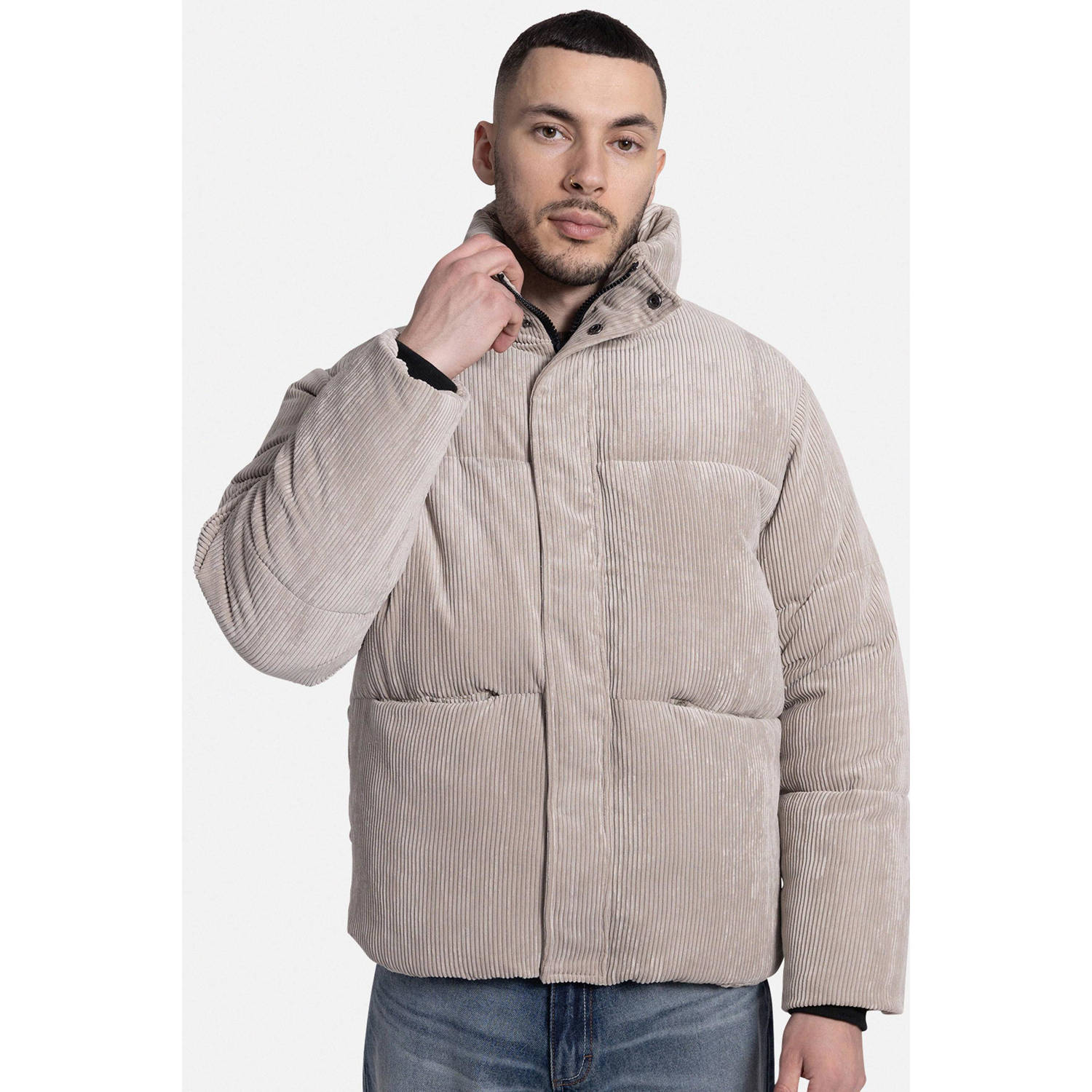 Redefined Rebel gewatteerde jas beige