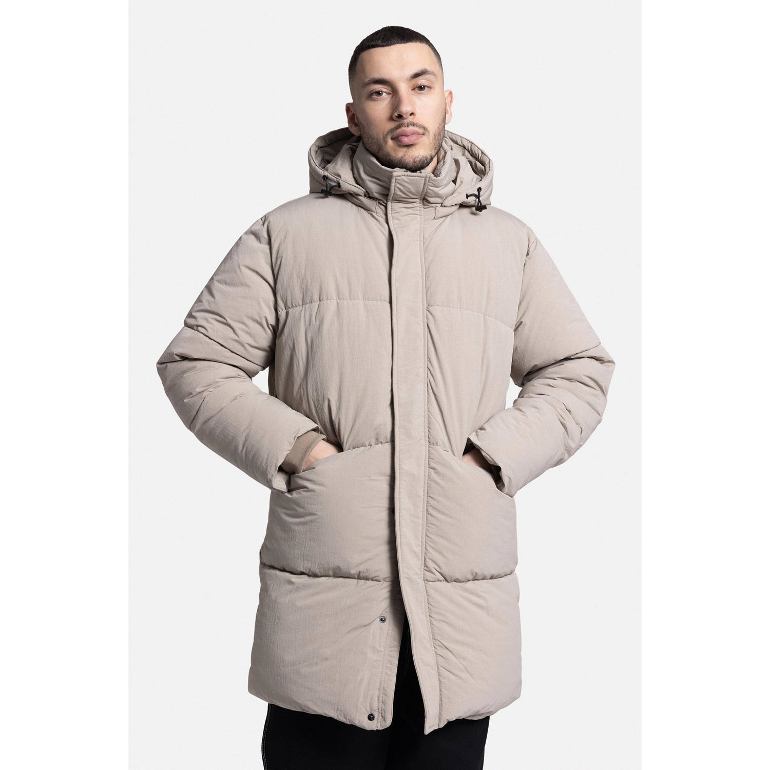 Redefined Rebel gewatteerde jas beige