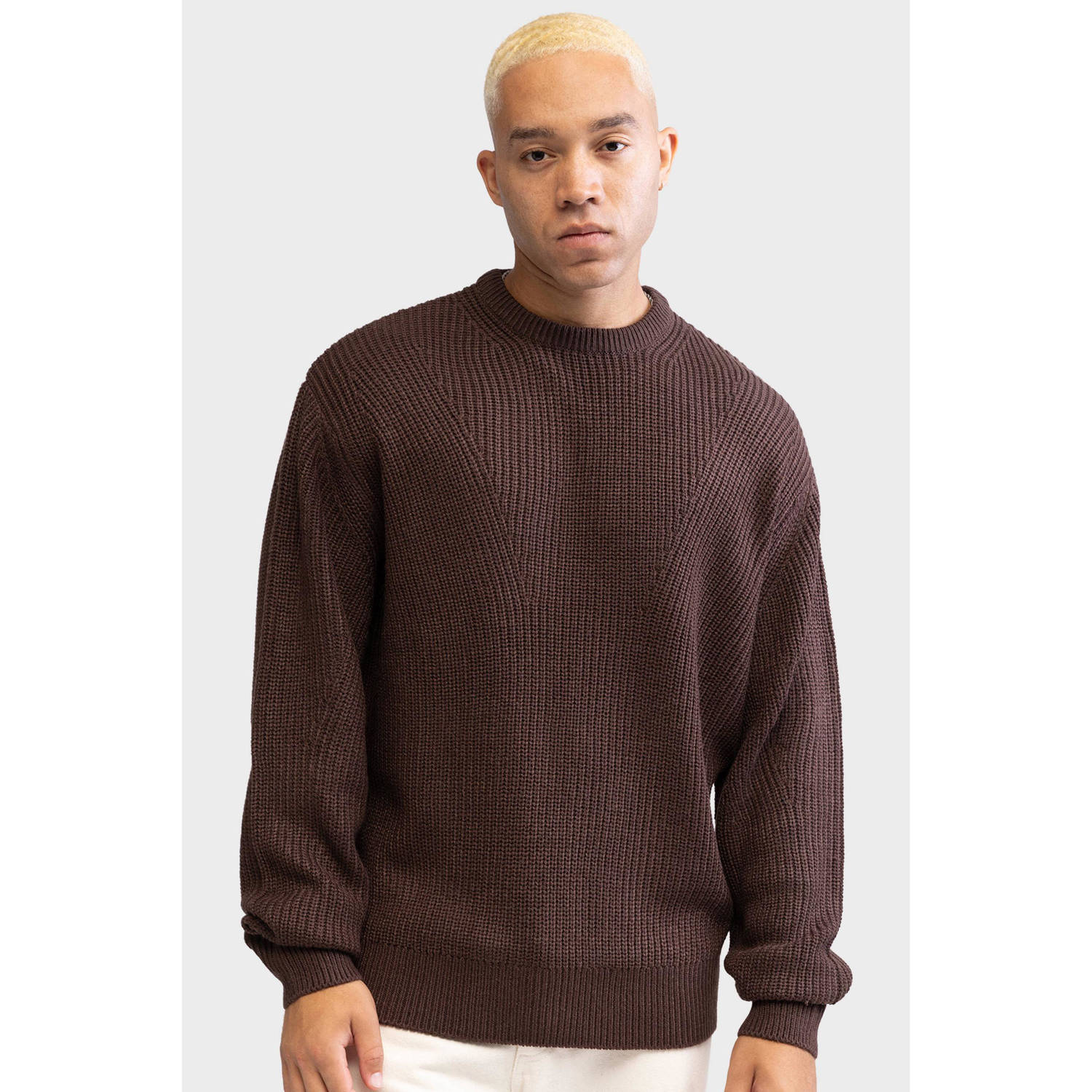 Redefined Rebel gebreide trui bruin