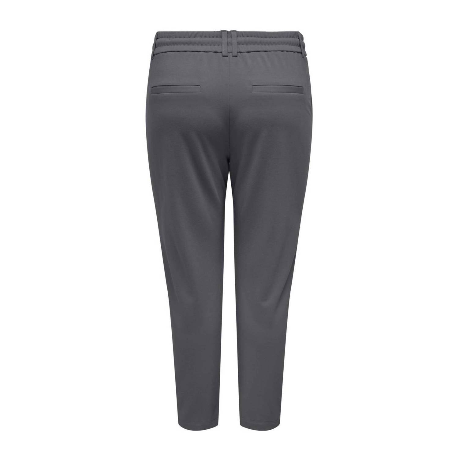 ONLY CARMAKOMA slim fit broek CARGOLDTRASH grijs