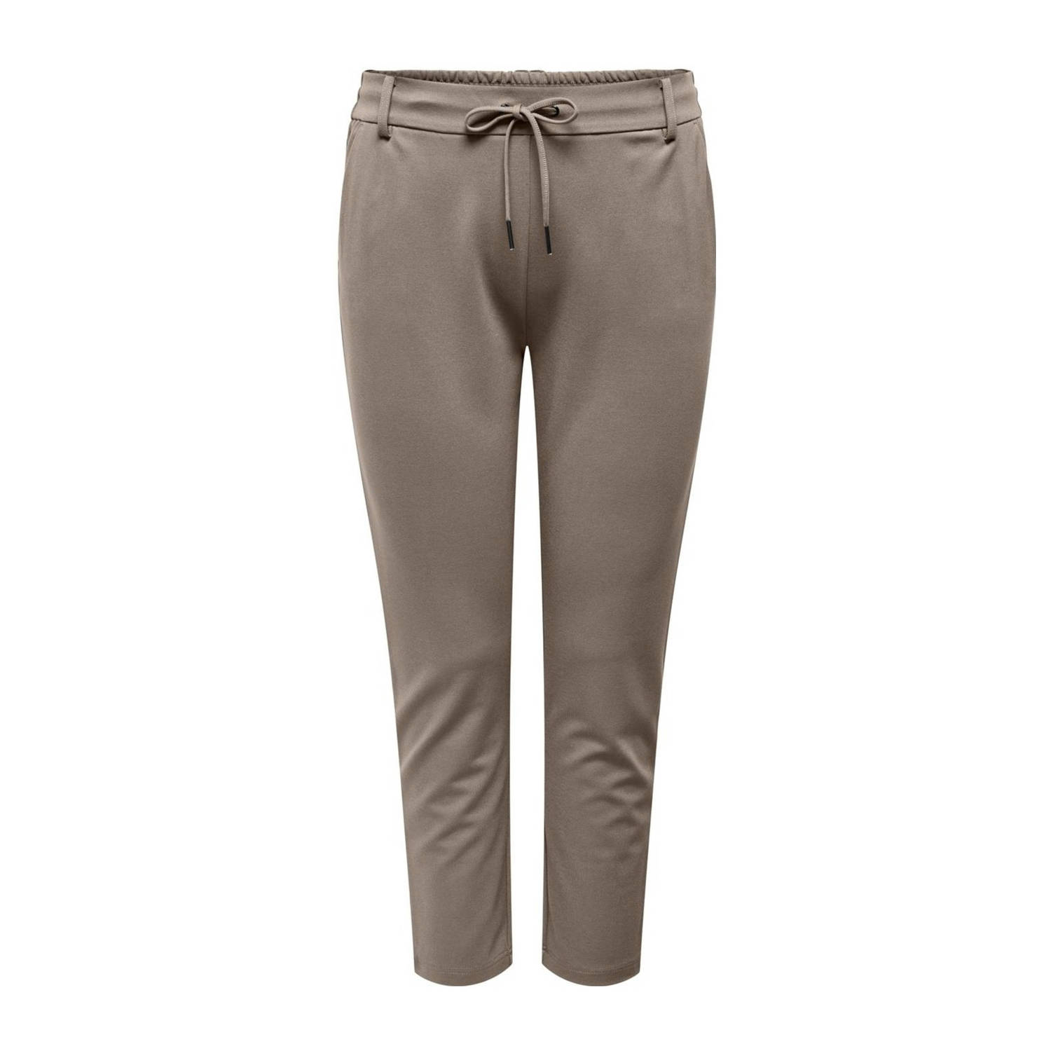 ONLY CARMAKOMA slim fit broek CARGOLDTRASH zand