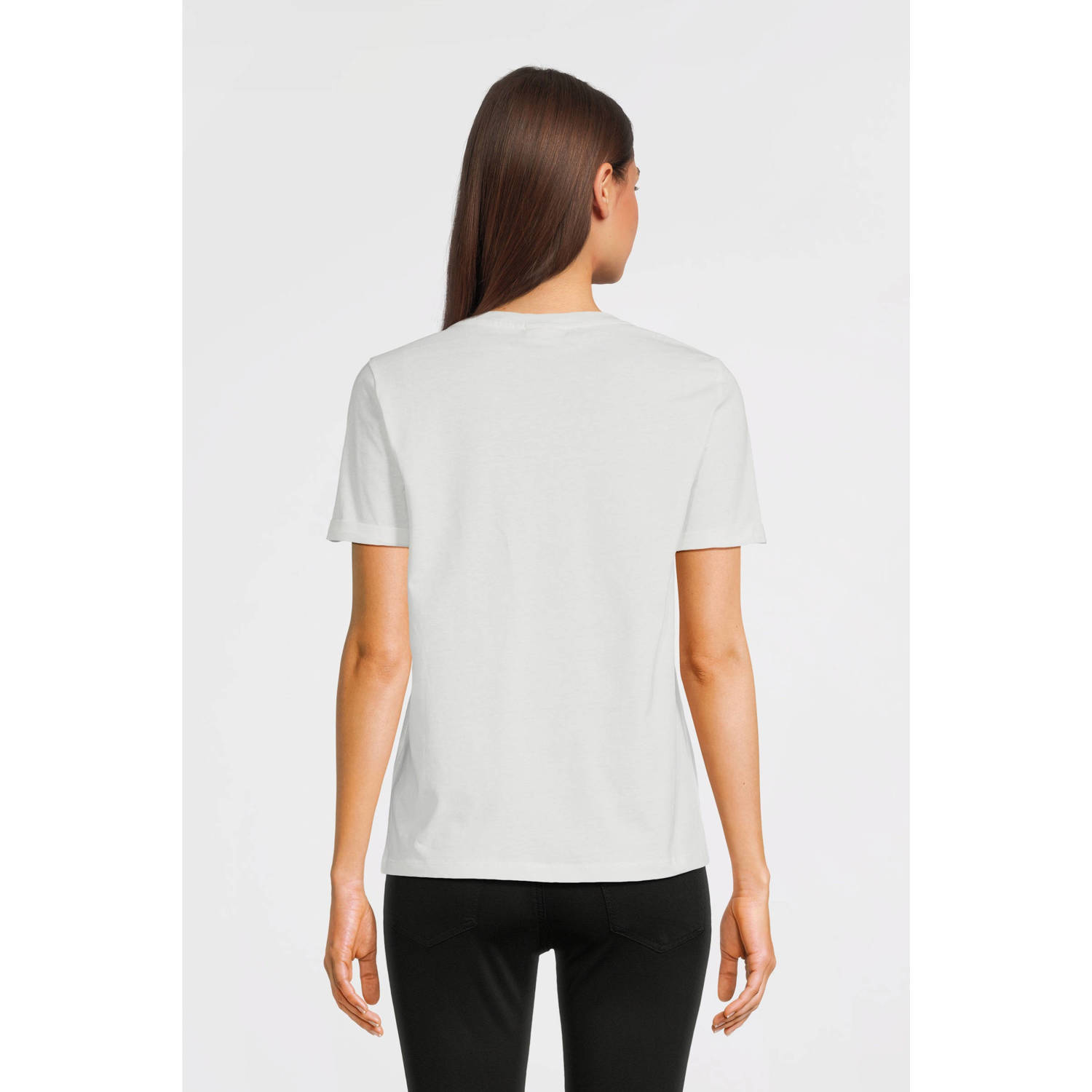 JDY T-shirt met printopdruk ecru