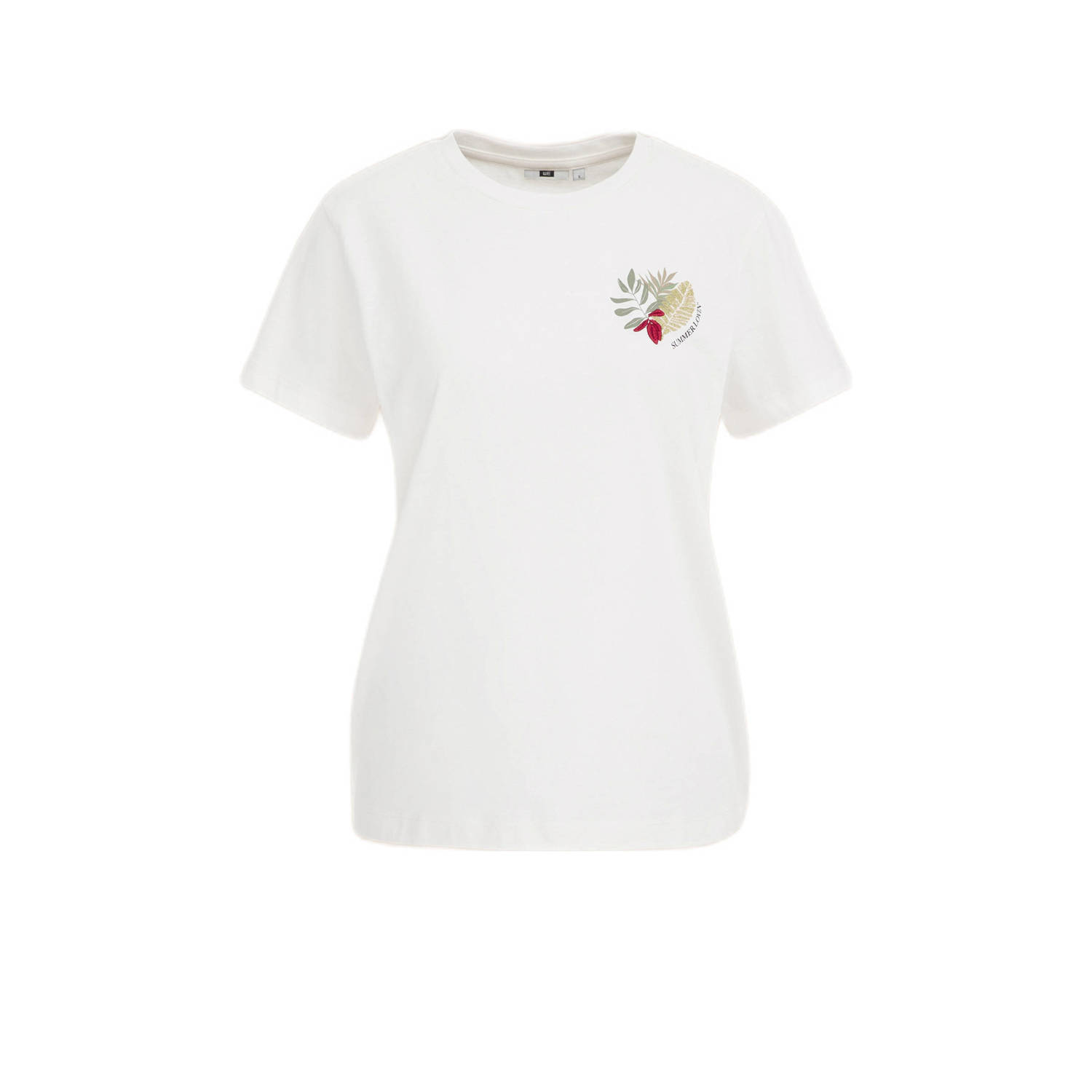 WE Fashion T-shirt met printopdruk wit