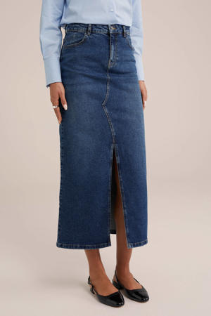 spijkerrok dark blue denim