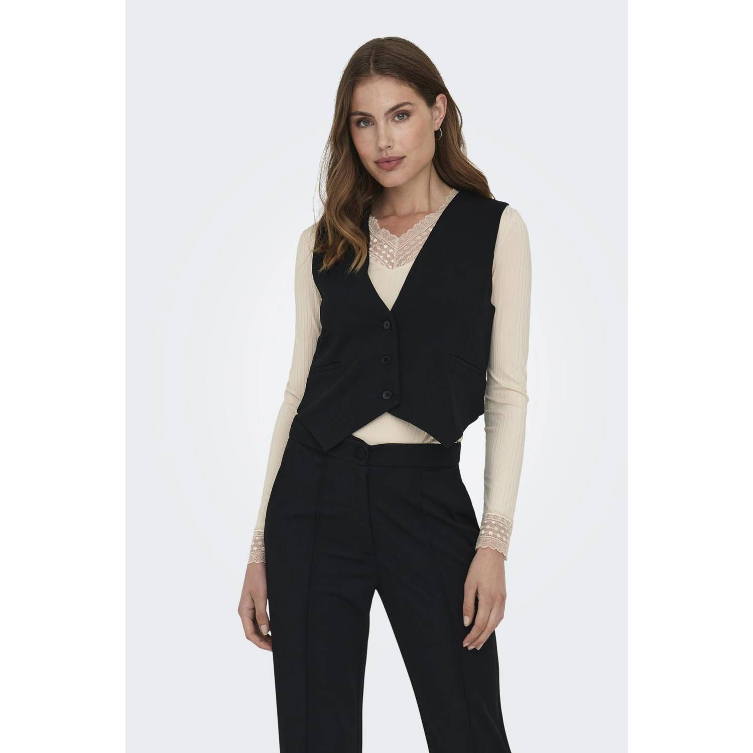 JDY gilet GEGGO zwart