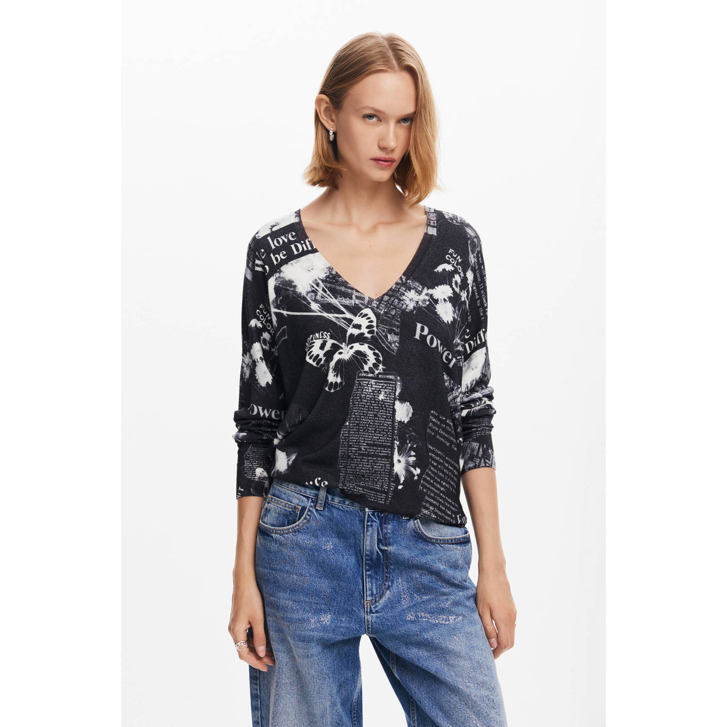 Desigual pullover zwart