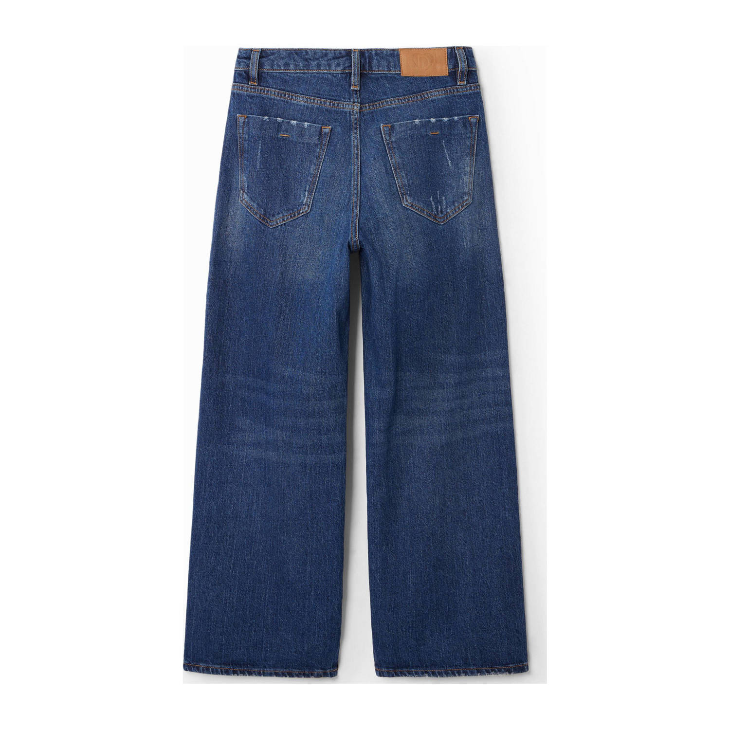 Desigual straight leg jeans dark blue denim