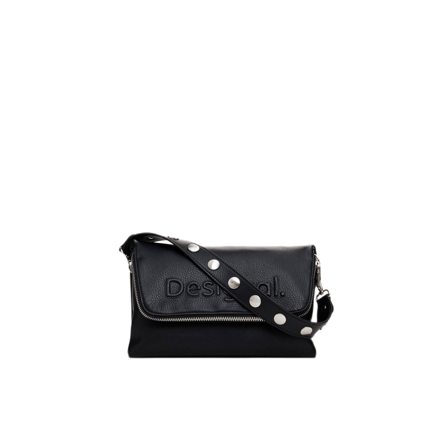 Desigual crossbody tas met studs zwart