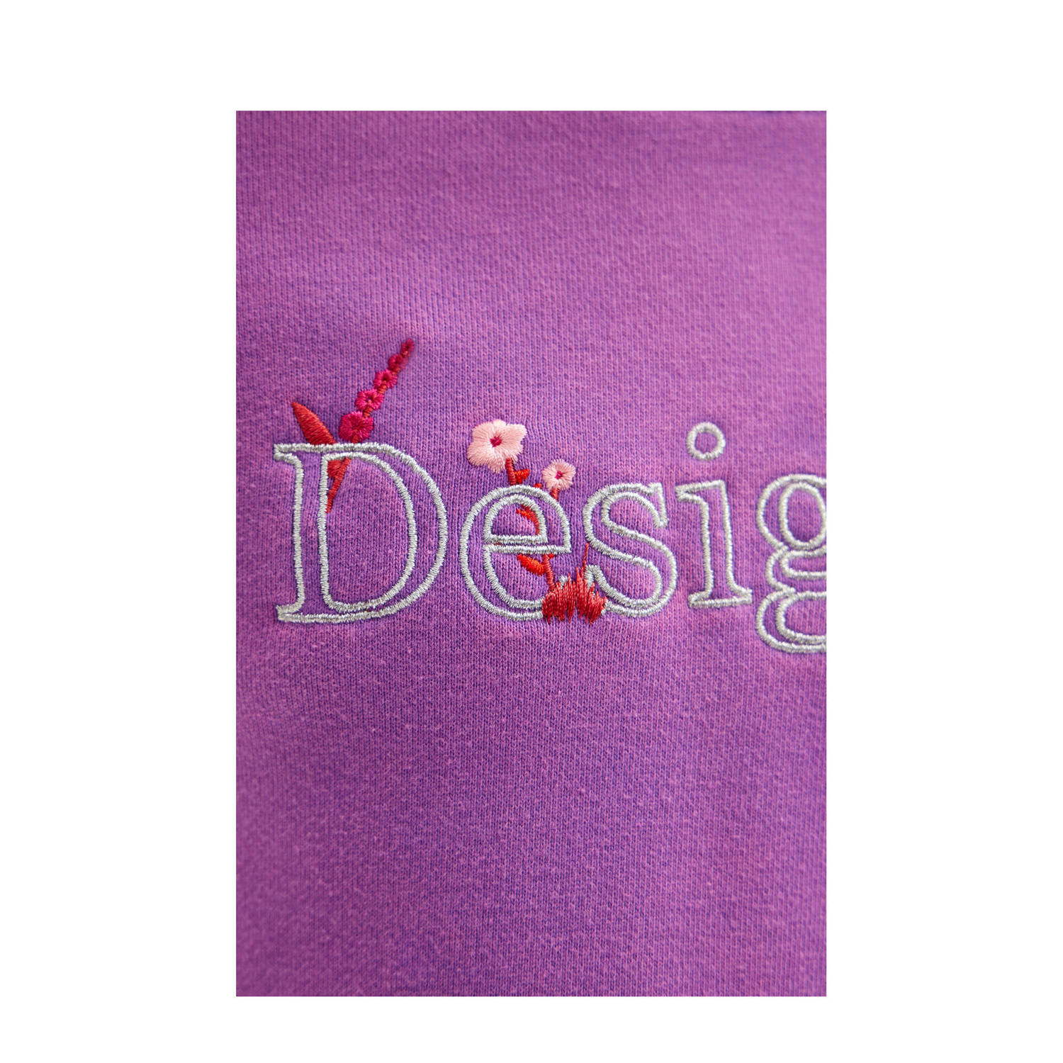 Desigual sweatjurk met logo paars
