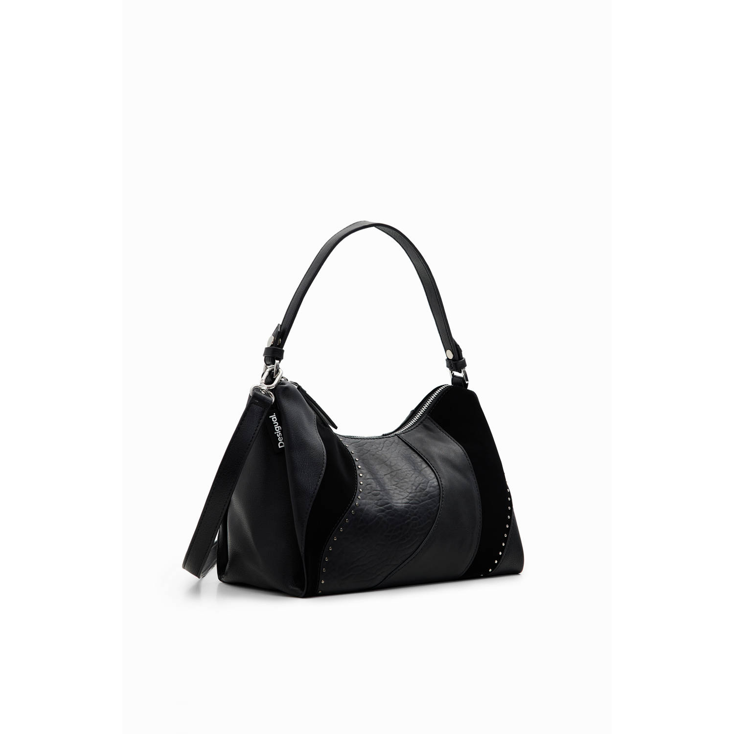 Desigual crossbody tas met studs zwart