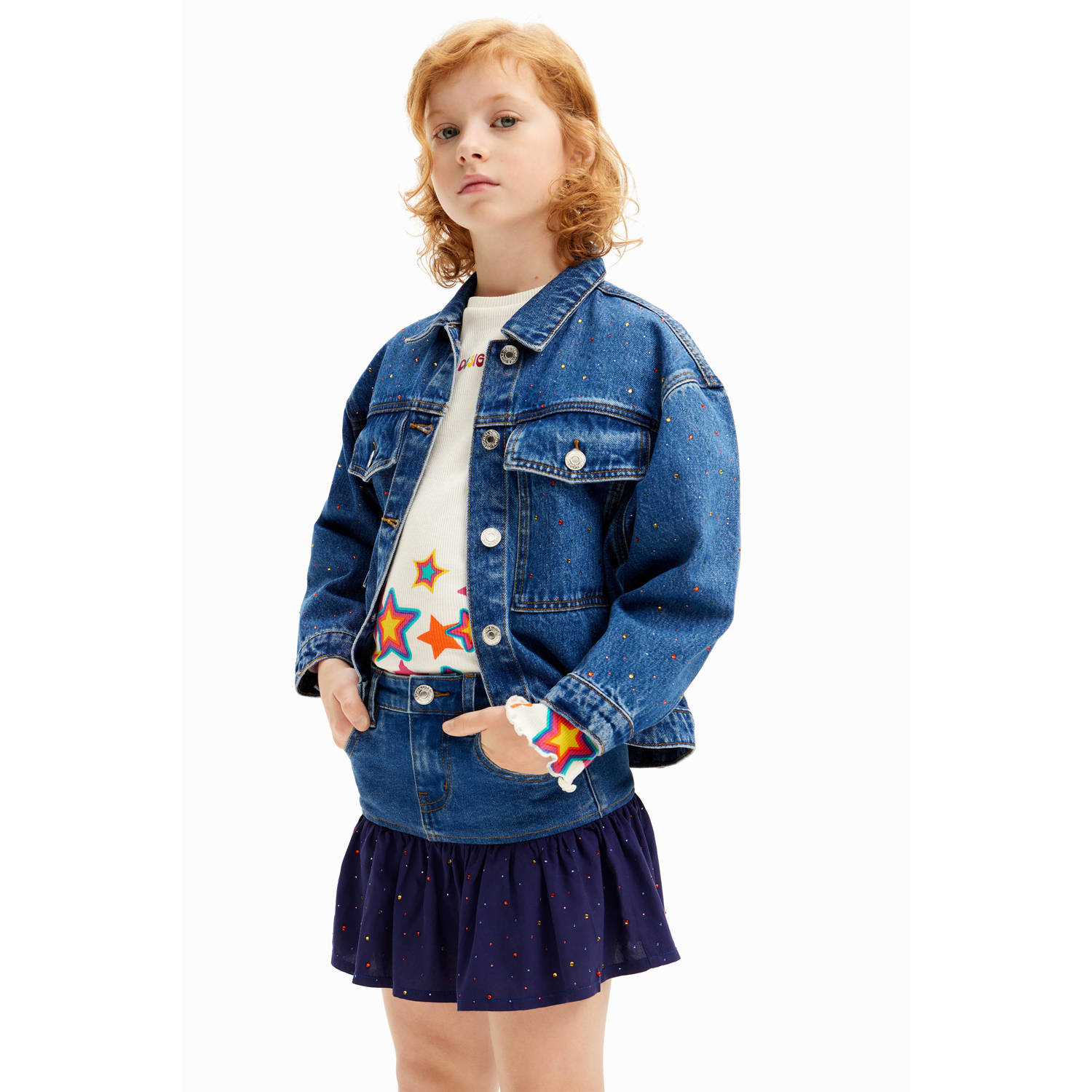 Desigual spijkerrok medium blue denim