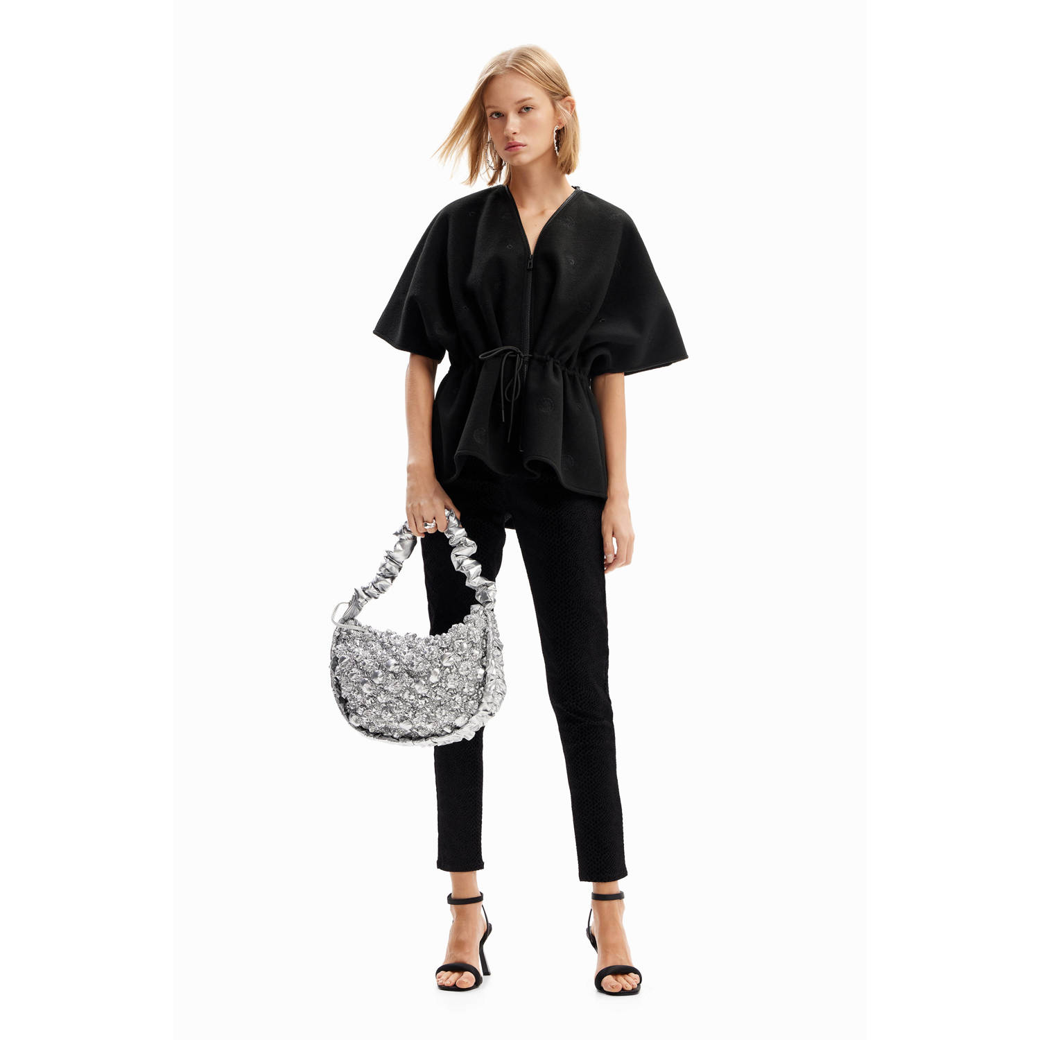 Desigual Dames Poncho Avalon Richmond Black Dames