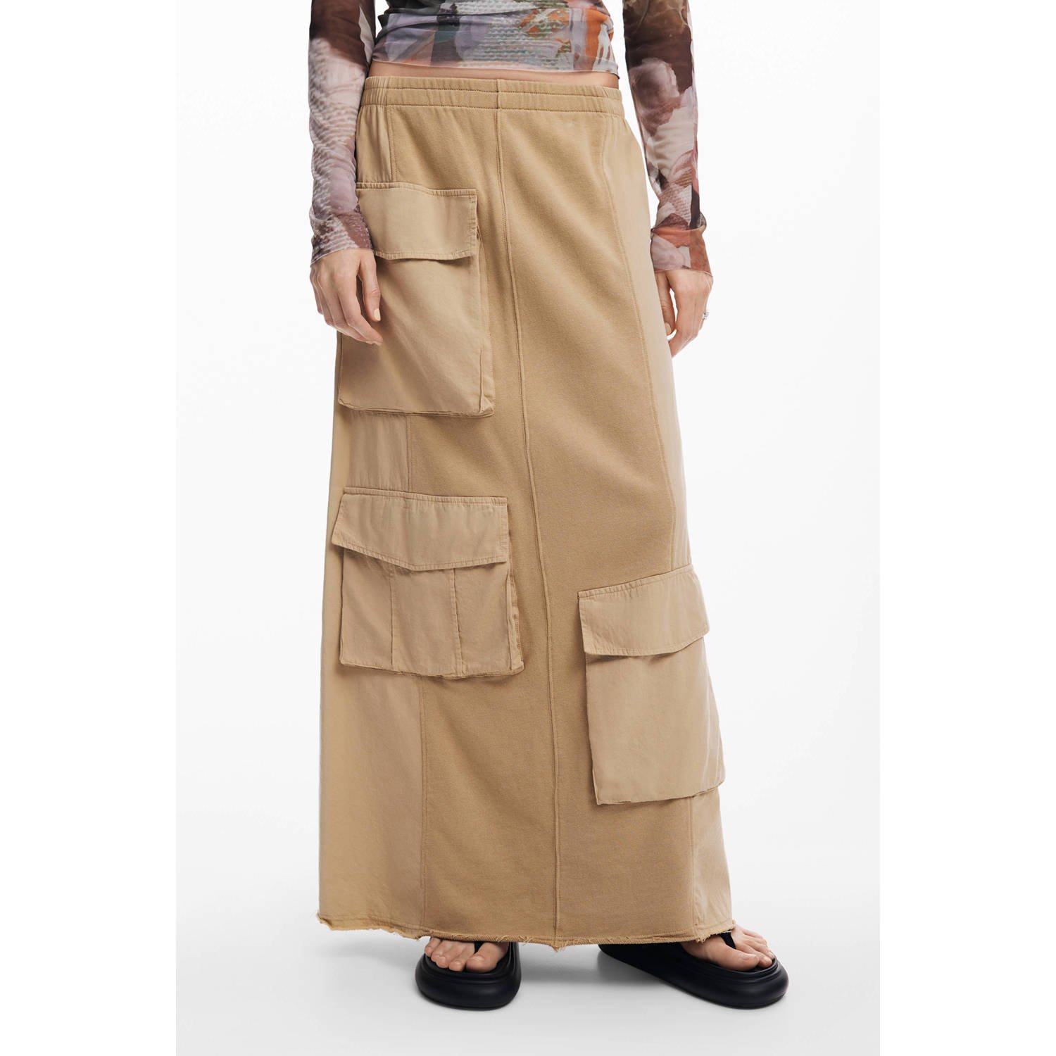 Desigual cargo rok camel