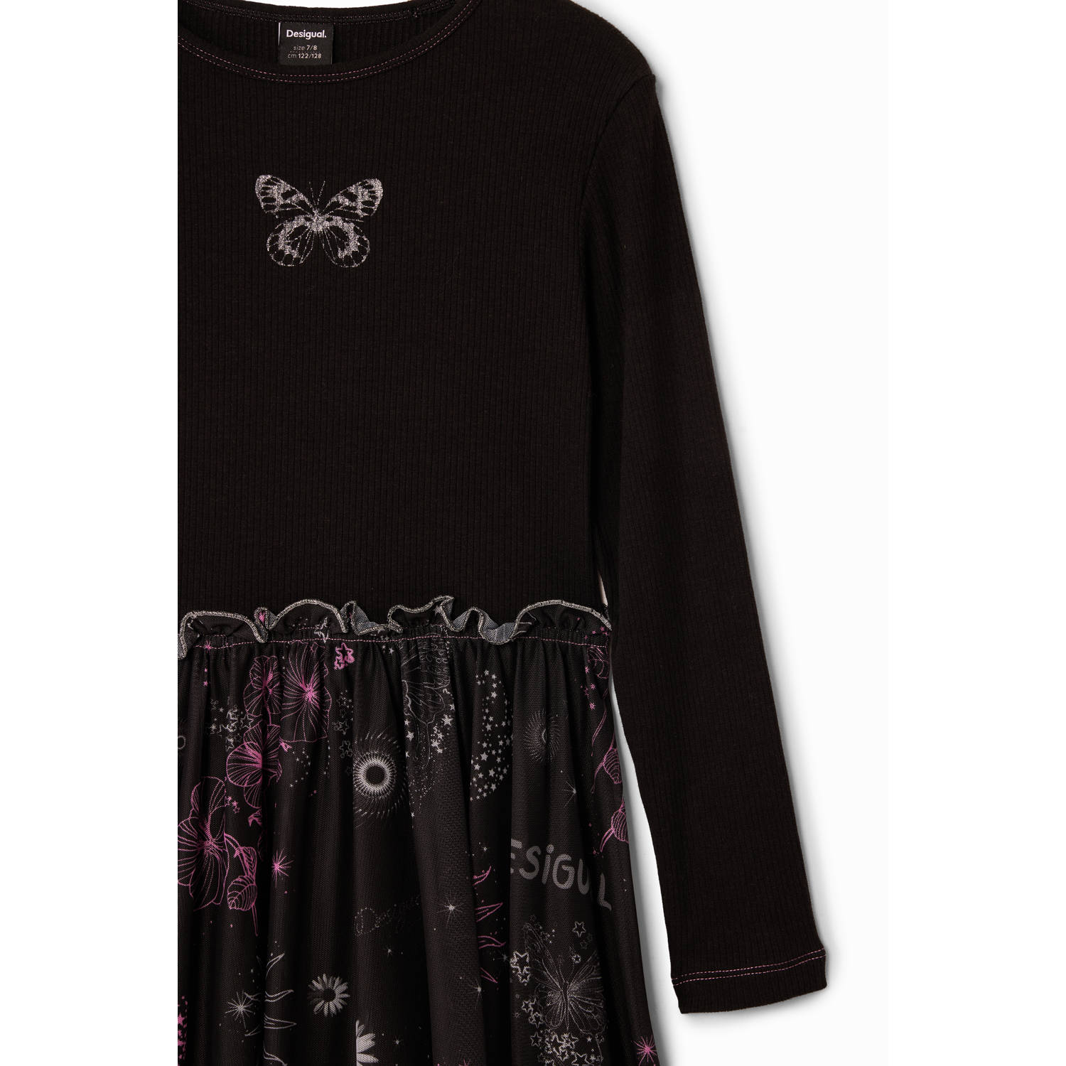 Desigual jurk met printopdruk zwart