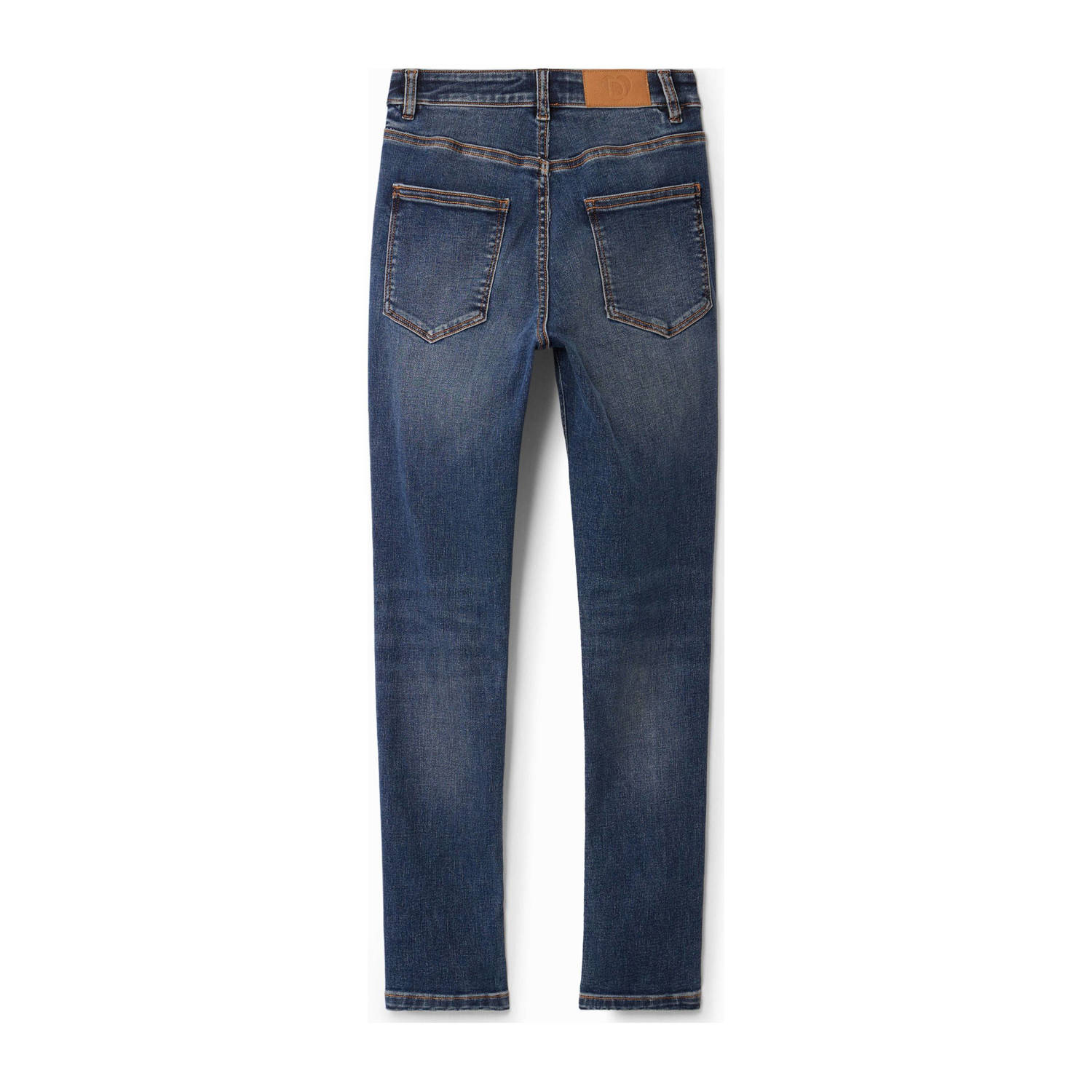 Desigual high waist skinny jeans dark blue denim