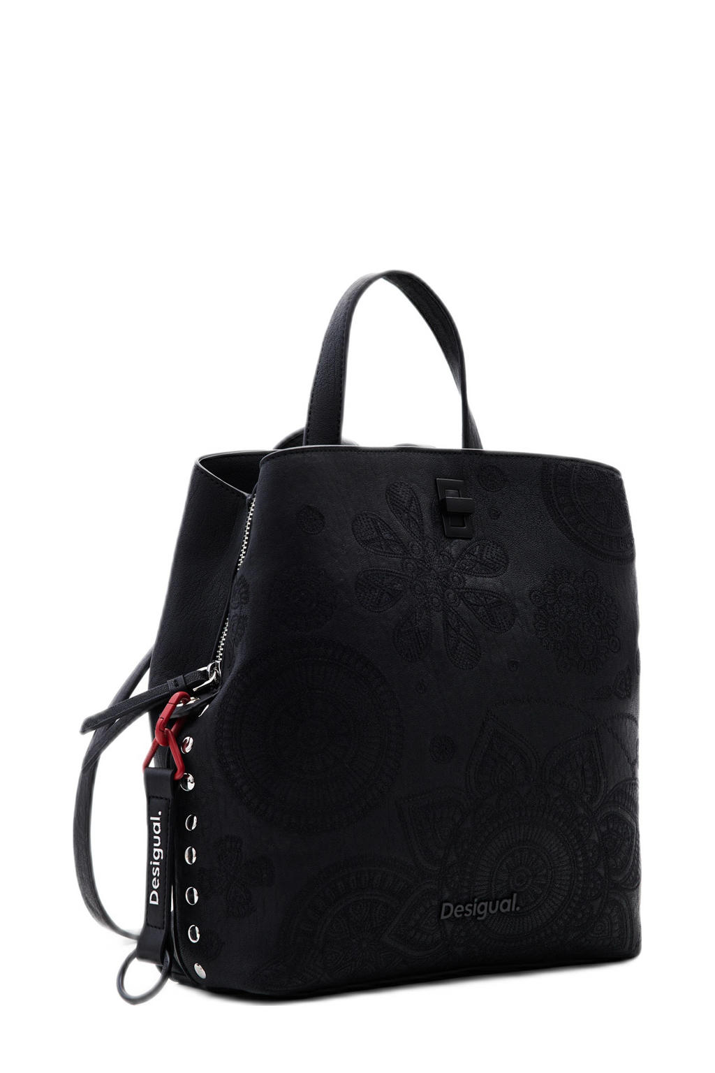 Desigual rugzak met borduursels zwart